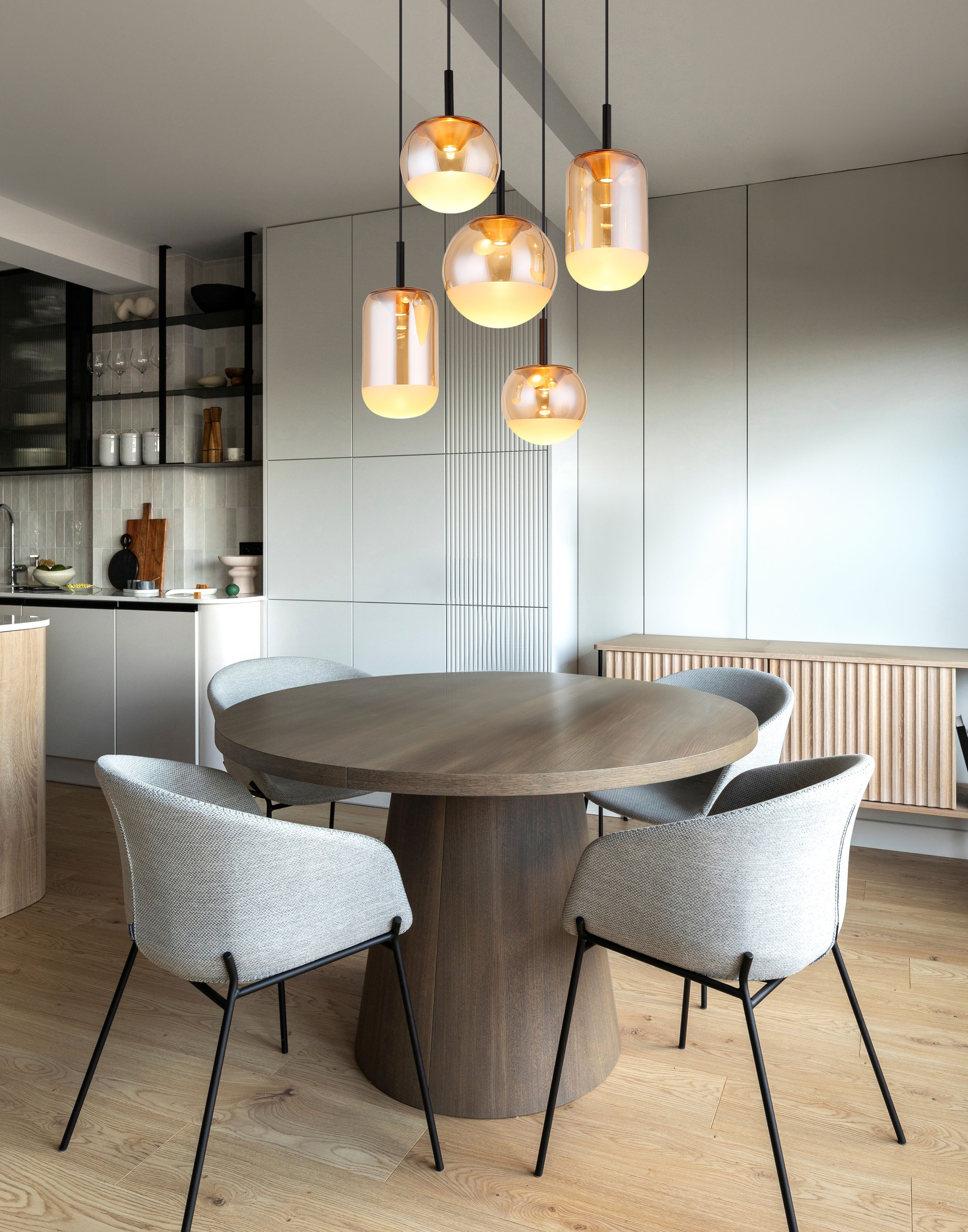 GLOBO LIGHTING Hängeleuchte »SEVERIN« LED-Modul 1 Stk. Warmweiß Hängelampe Esszimmer-Leuchte Esstischleuchte Wohnzimmer