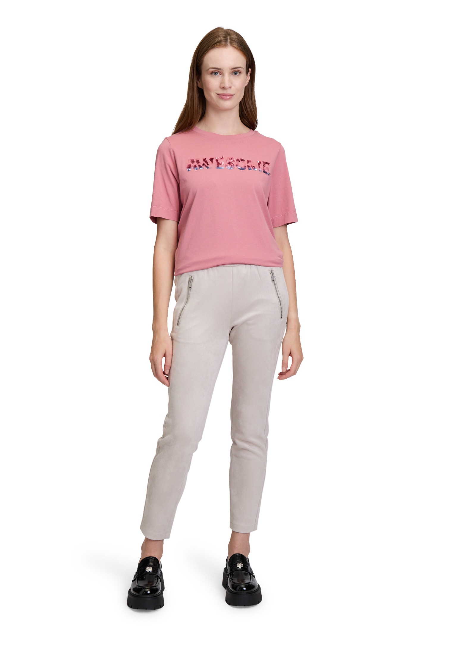 Cartoon Kurzarmshirt »Cartoon Damen Rundhals-Shirt kurzarm«, (1 tlg.), Pailletten