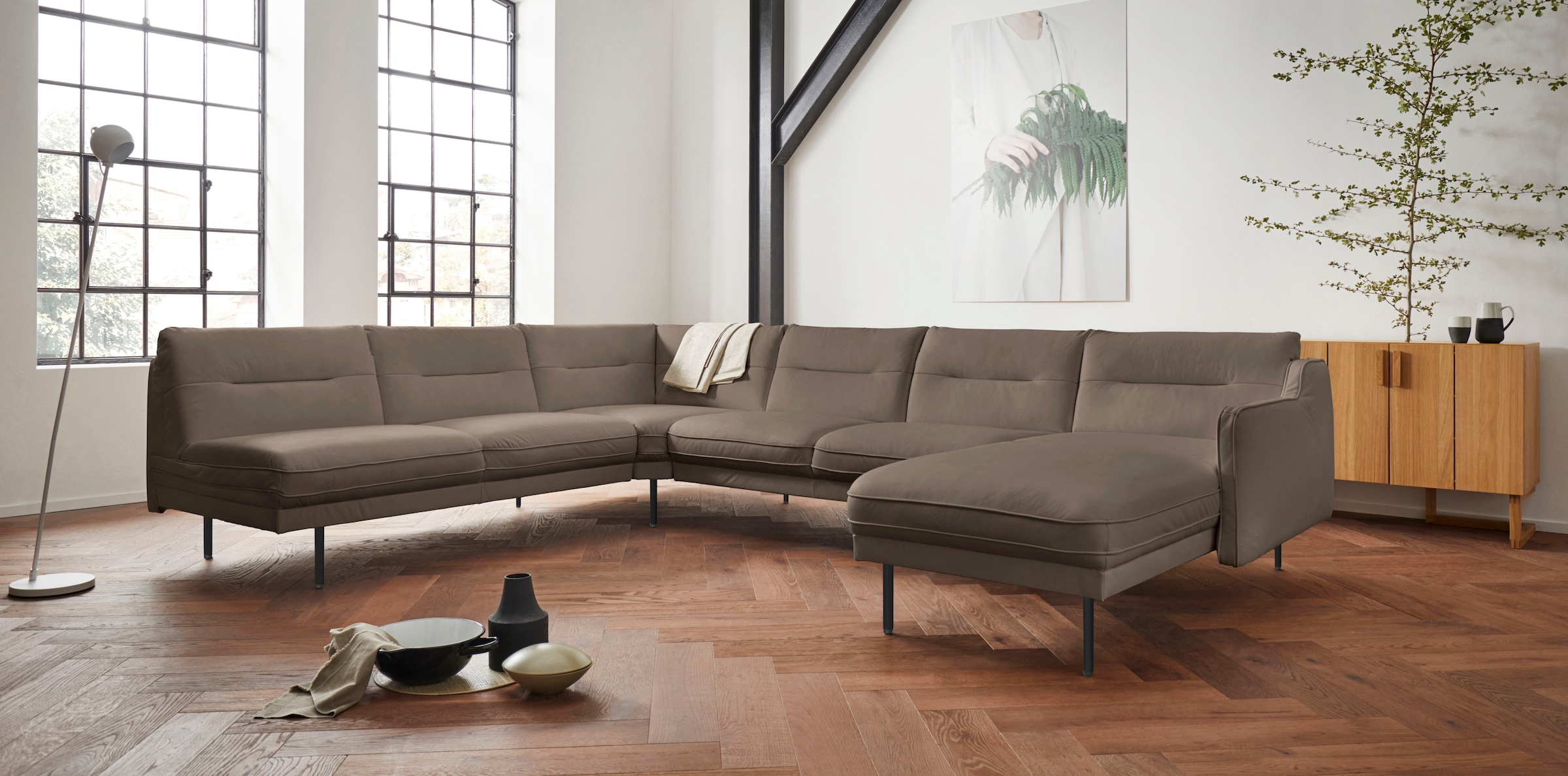 Wohnlandschaft »Nordfyn U-Form«, edles Design in 3 Bezugsqualitäten, Design by Morten...