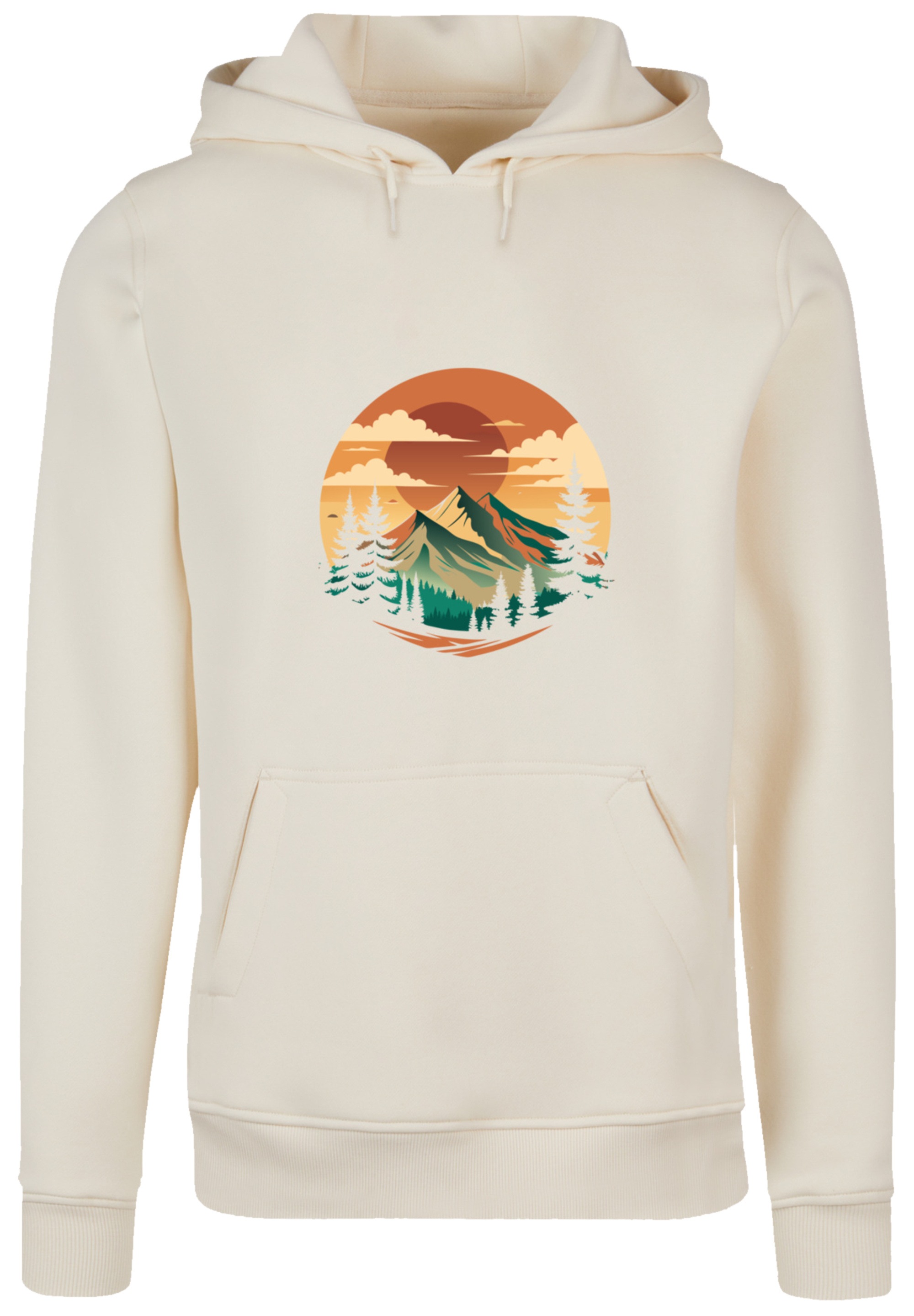 F4NT4STIC Kapuzenpullover »Sonnenuntergang Berglandschaft«, Premium Qualität