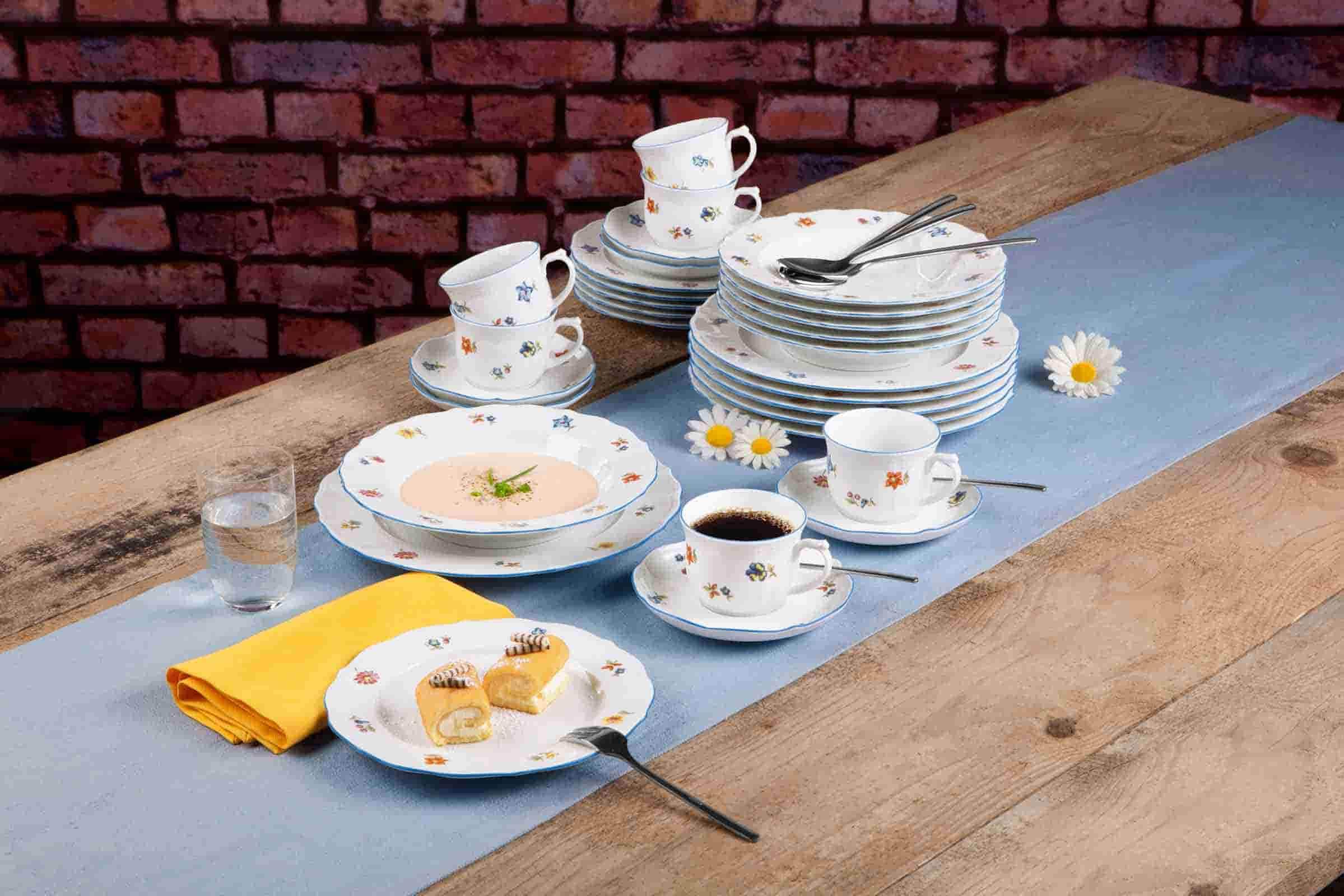 Seltmann Weiden Eierbecher »Eierbecher Sonate Nostalgie ø 12,5 cm 6er Set weiß«