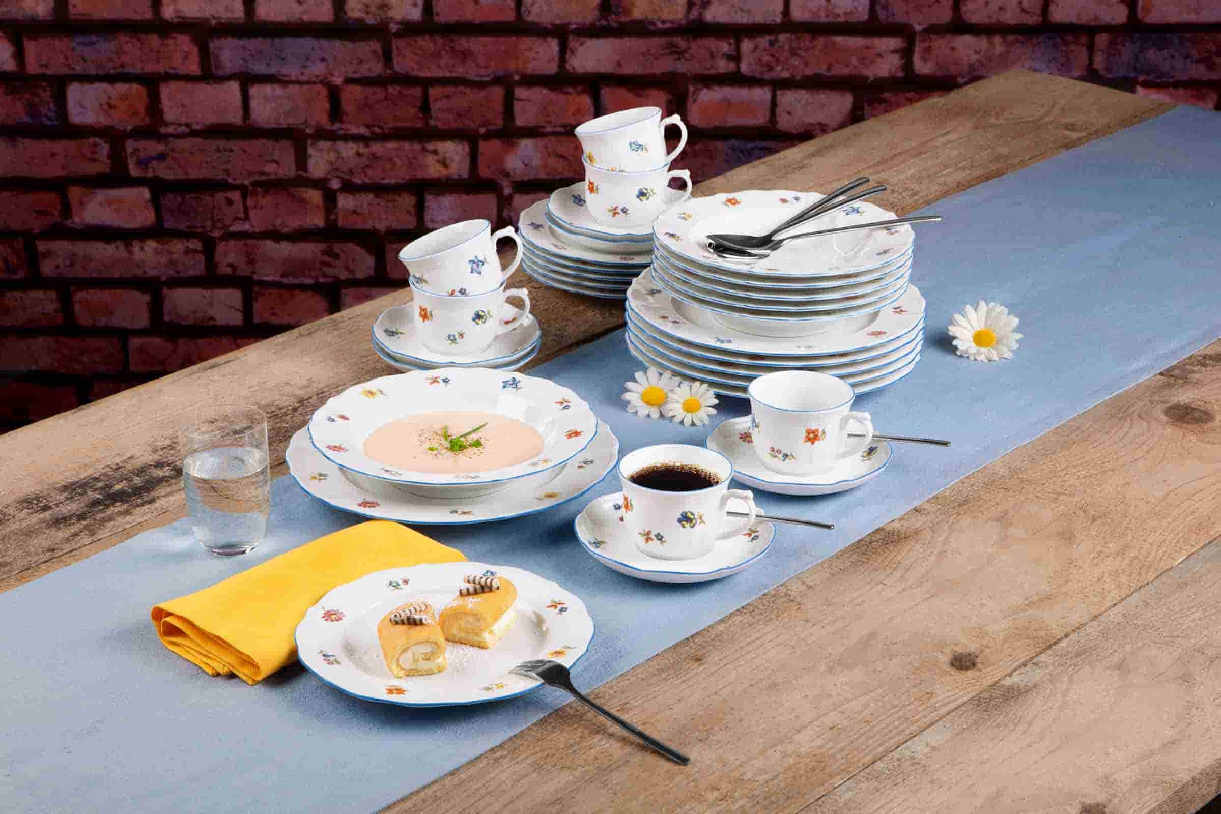 Thumbnail - Seltmann Weiden Eierbecher "Eierbecher Sonate Nostalgie ø 12,5 cm 6er Set weiß"