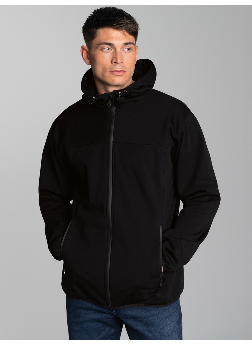 Trigema Softshelljacke "TRIGEMA Klassische Softshell–Kapuzenjacke" 1 Stk. tlg.