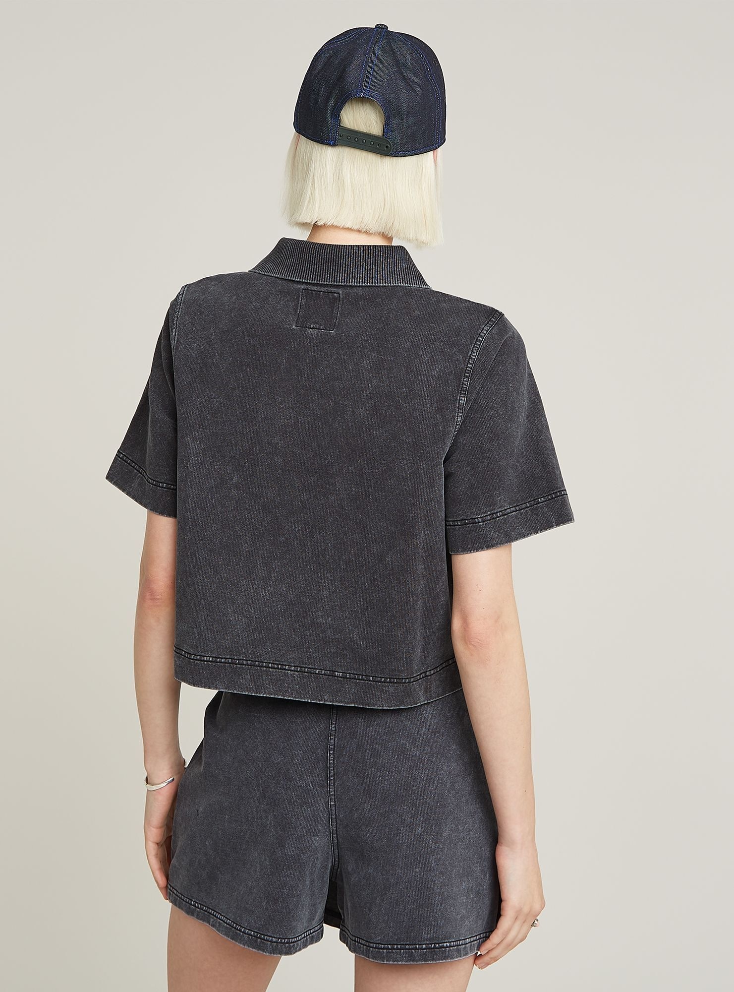 G-STAR Longpullover "Overdyed Polo Sweater" günstig online kaufen