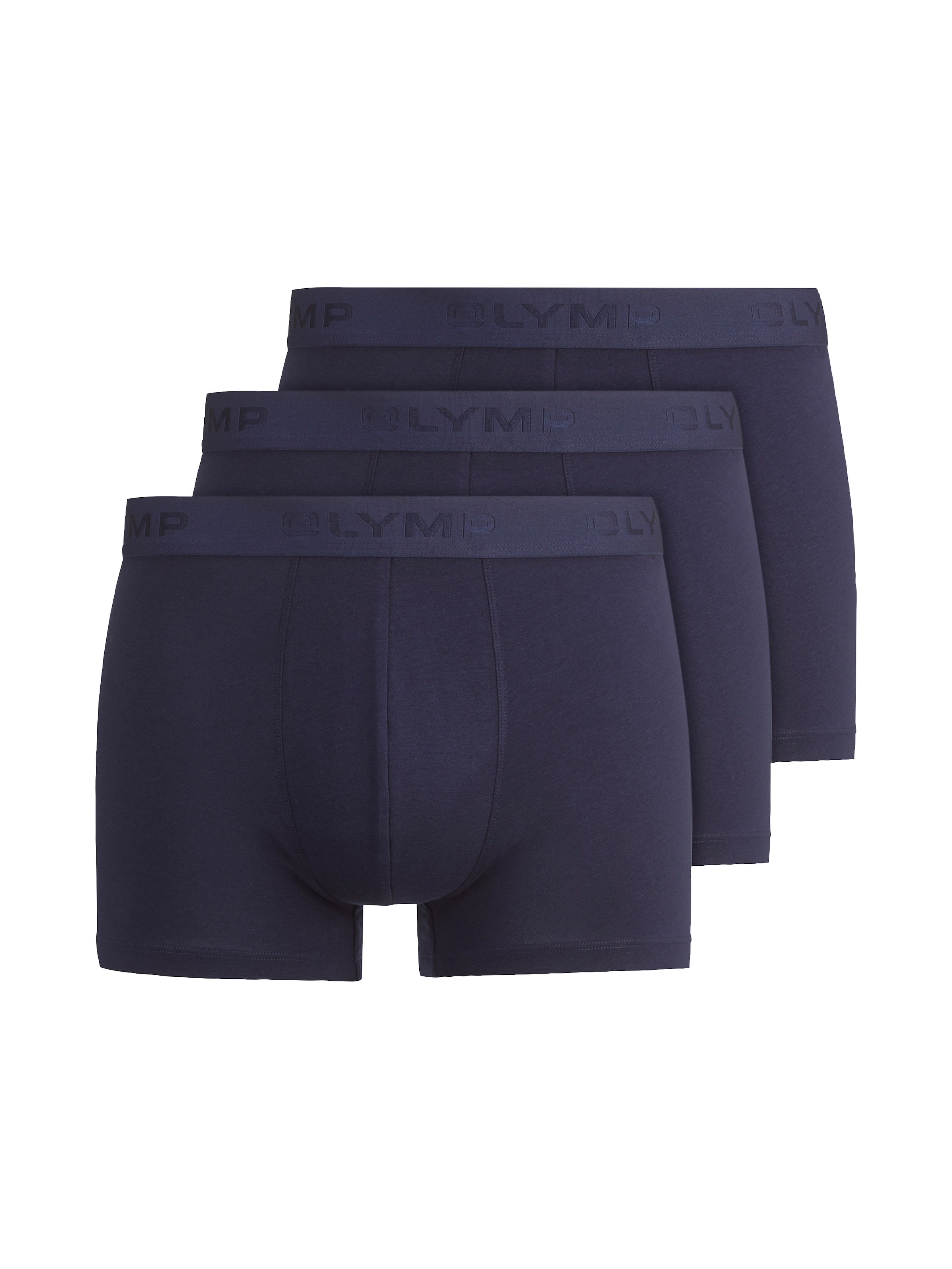 OLYMP Boxershorts, 3 Stk. mit Ton-in-Ton Markenlogo günstig online kaufen