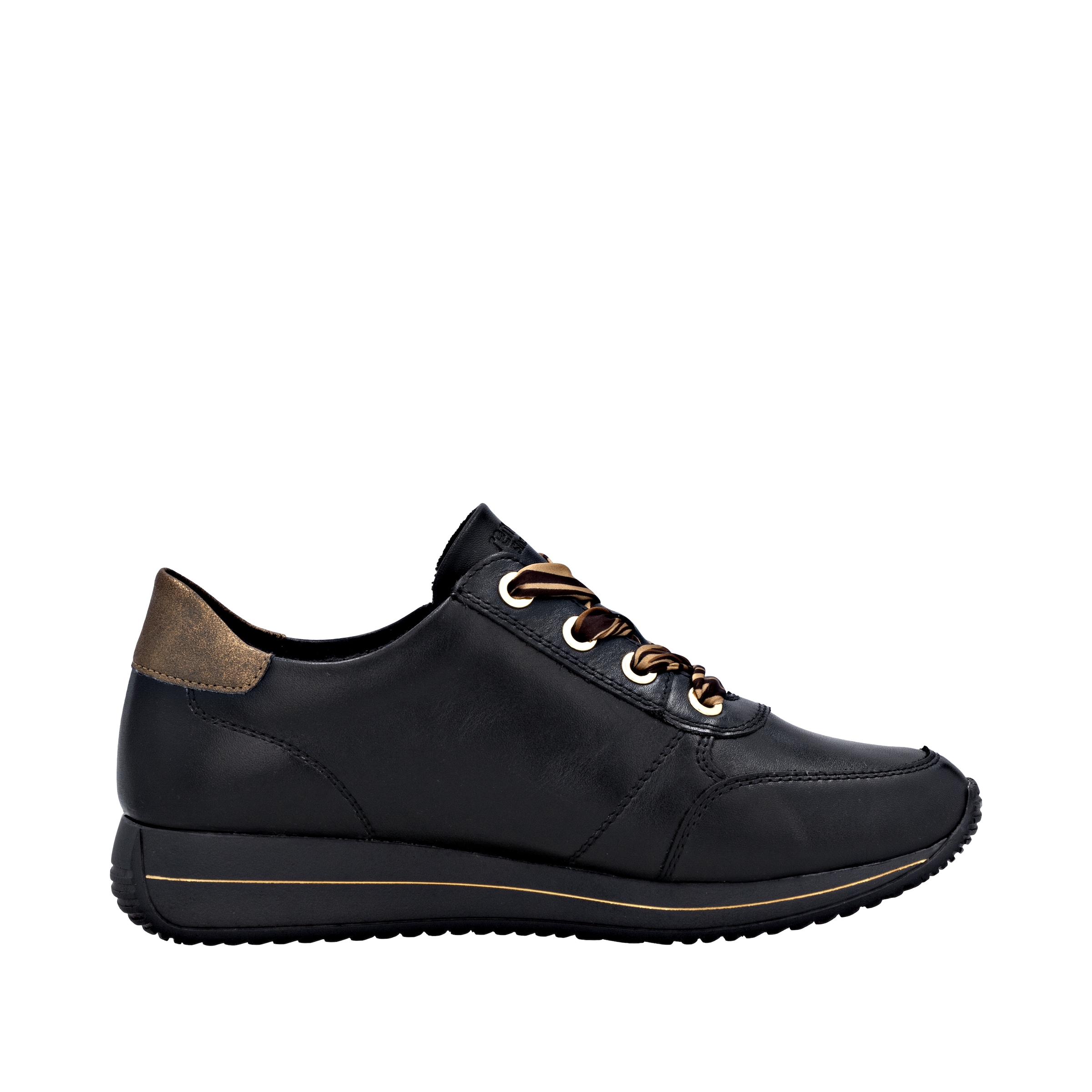 Remonte Keilsneaker, Schnürschuh, Halbschuh, Freizeitschuh mit seitlichem Reißverschluss