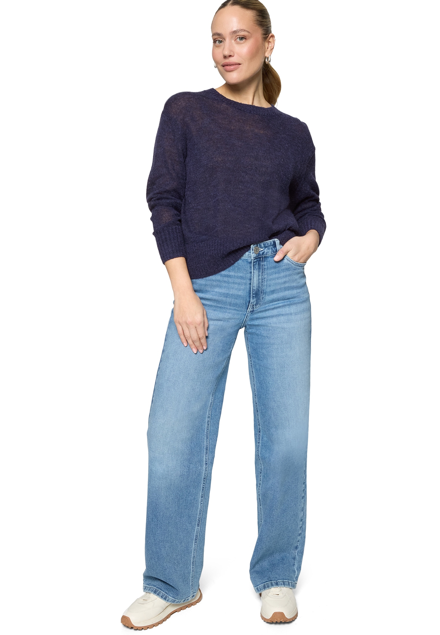 Zero Strickpullover »Damen mit Alpakawolle« 1 tlg. Plain/ohne Details