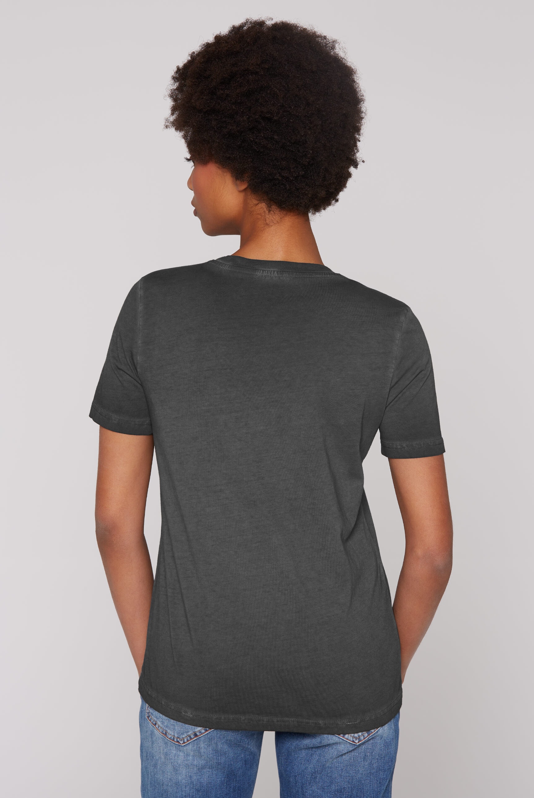 SOCCX Kurzarmshirt, mit Pailletten-Schriftzug