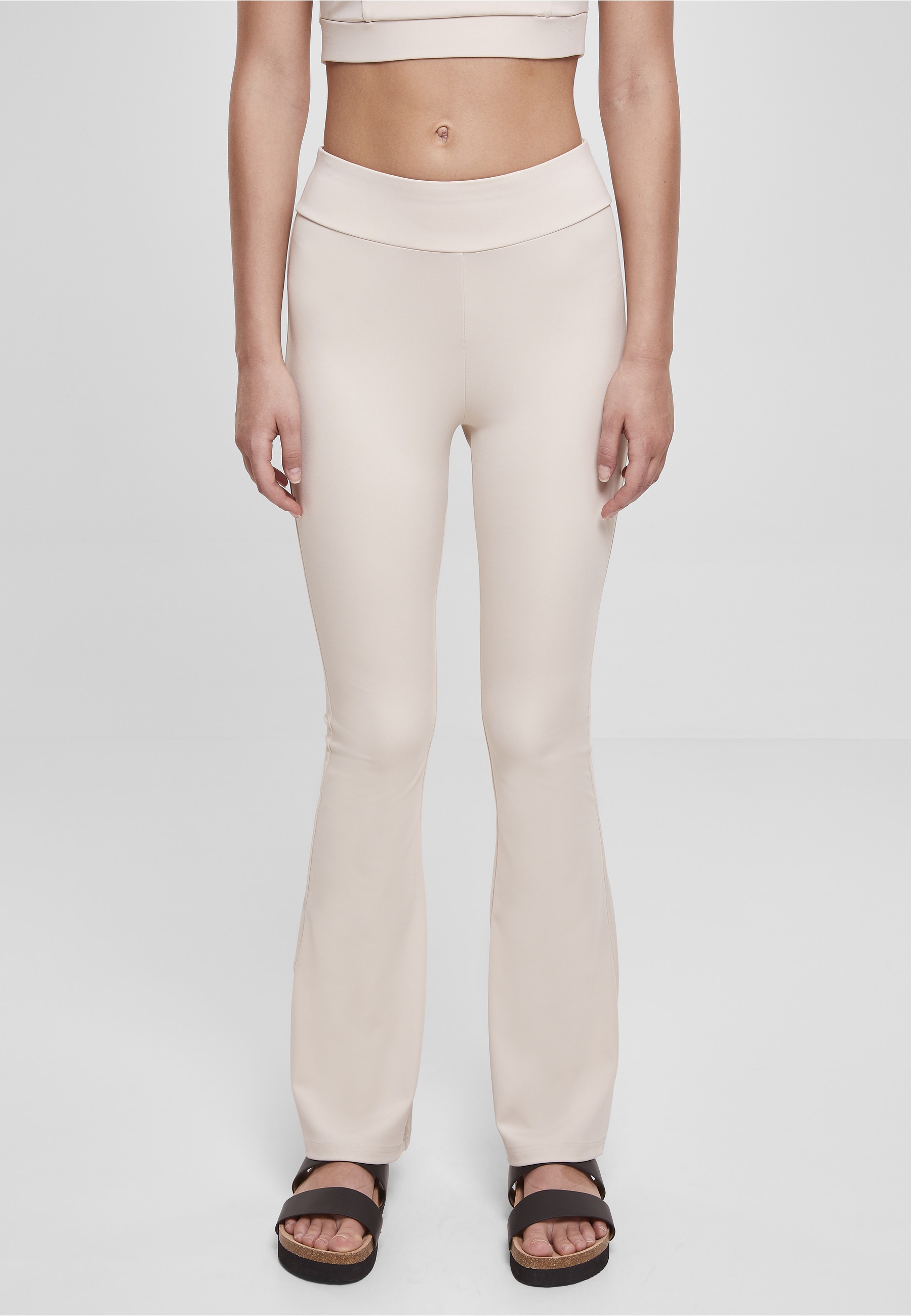 URBAN CLASSICS Leggings »Urban Classics Damen Ladies Recycled High Waist Flared Leggings«