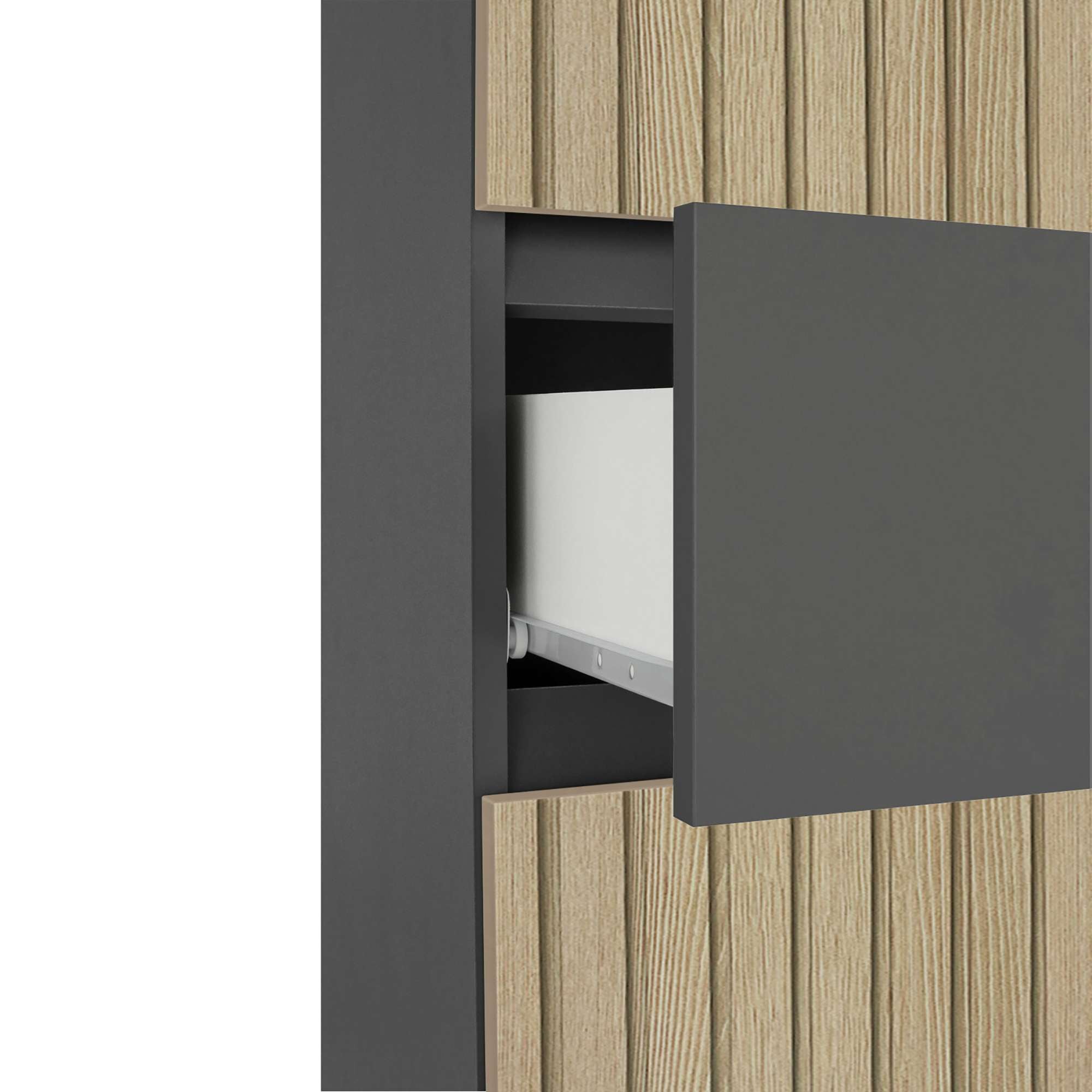 Home affaire Hochschrank »Wisla«, mit 4 Türen & 1 Schublade, Breite 76 cm, Höhe 180 cm