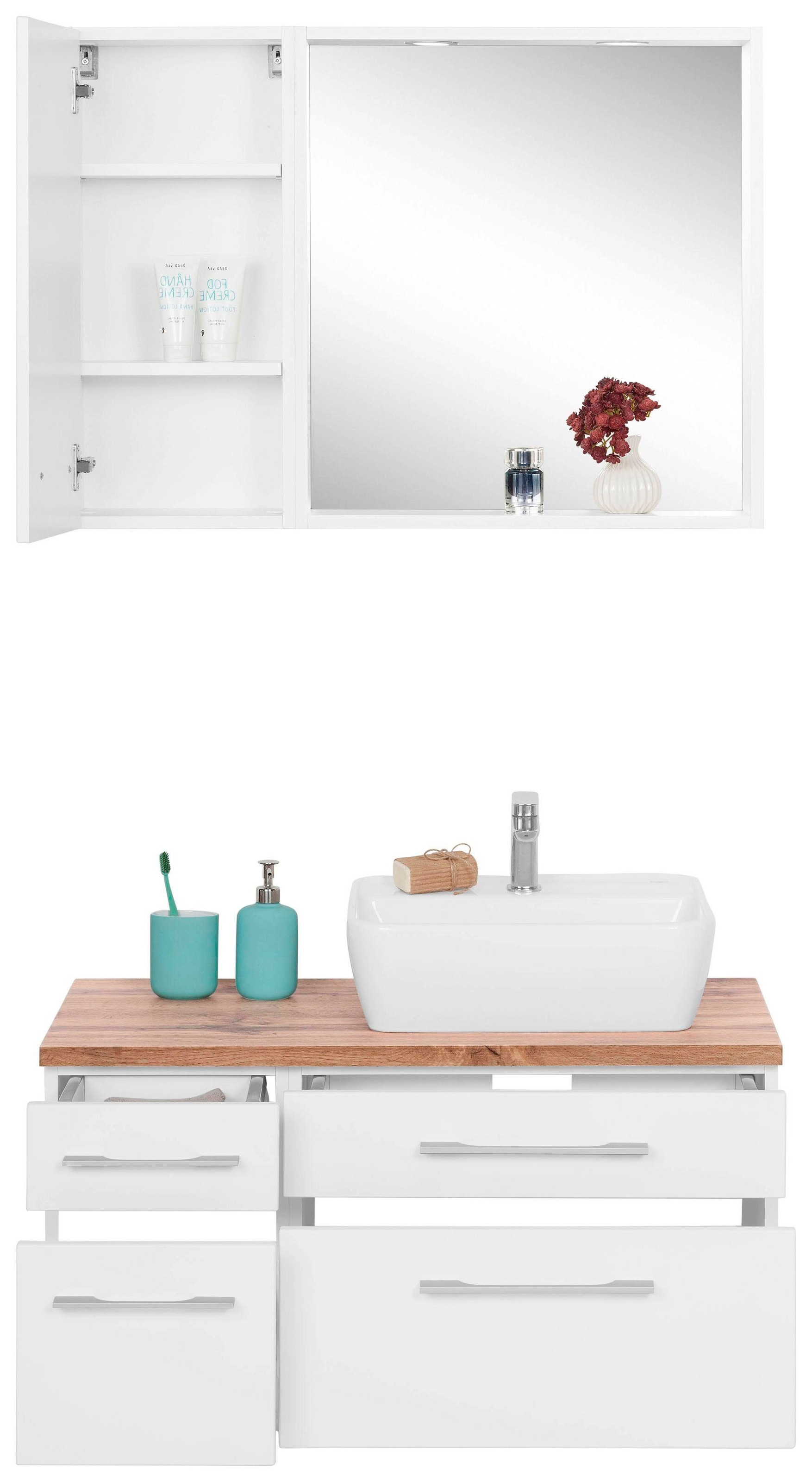 welltime Badmöbel-Set "Davos" 3 Stk. tlg. günstig online kaufen