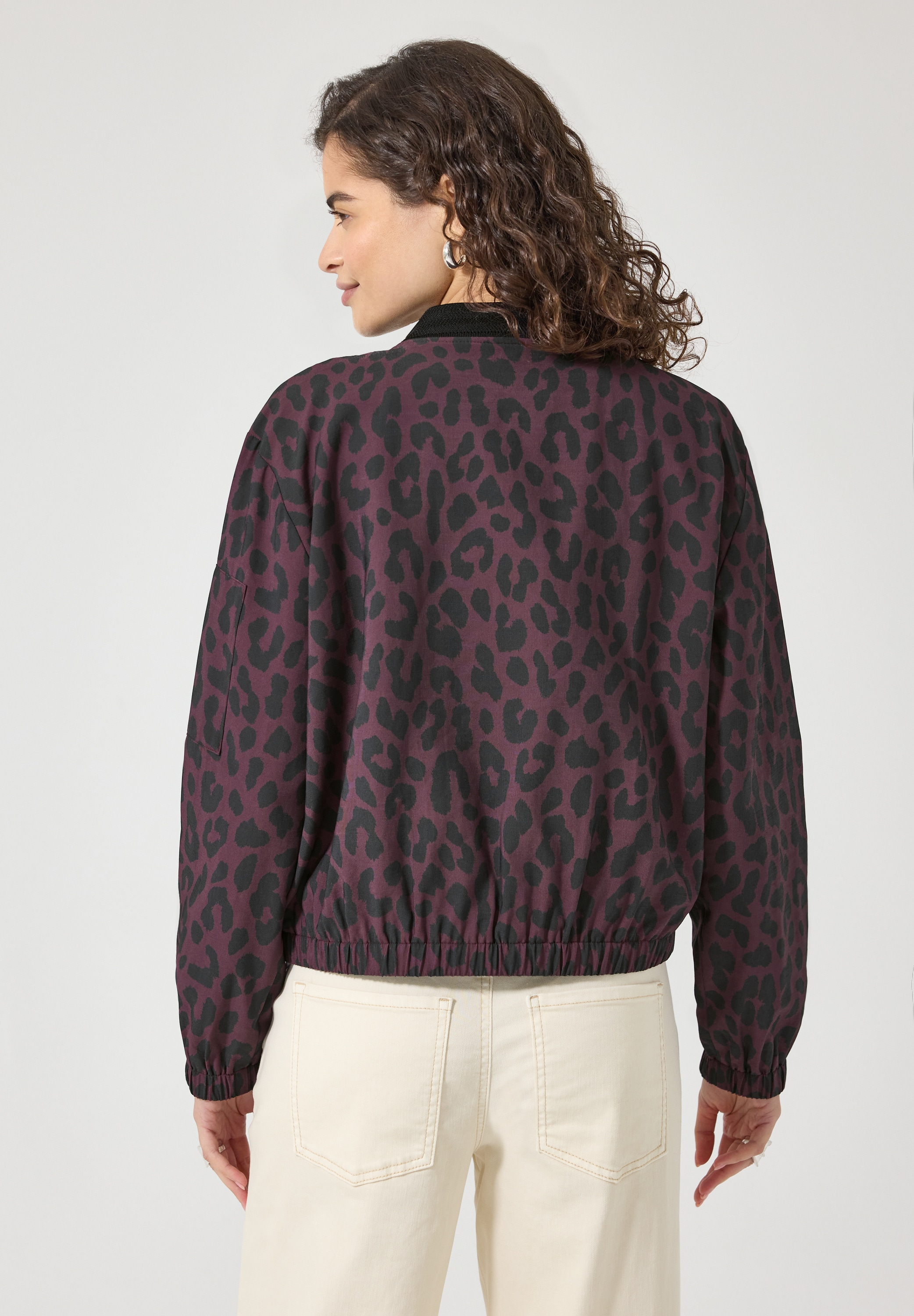 STREET ONE STUDIO Blouson ohne Kapuze im Leo Design