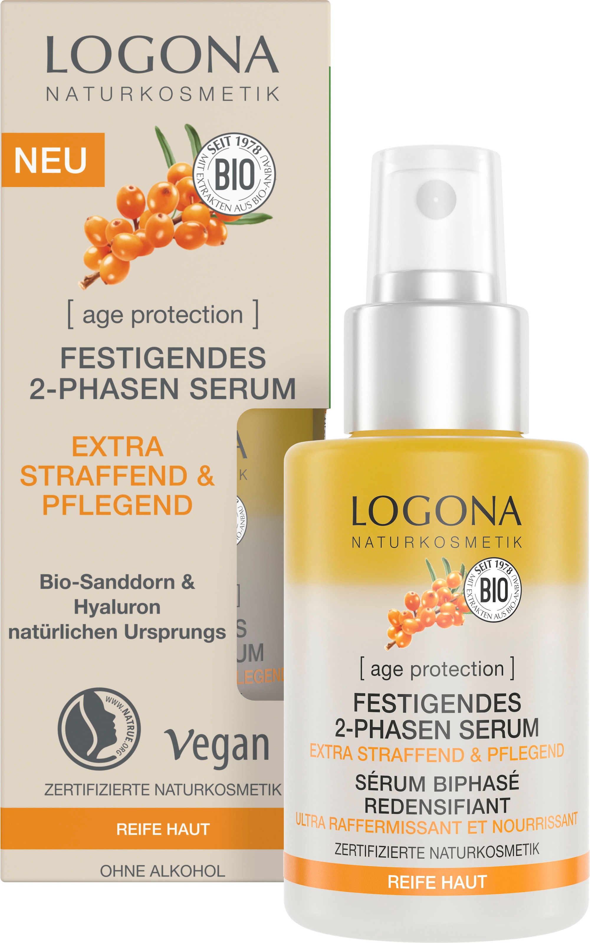 LOGONA Gesichtsserum »Logona AP Festigendes 2-Phasen Serum«