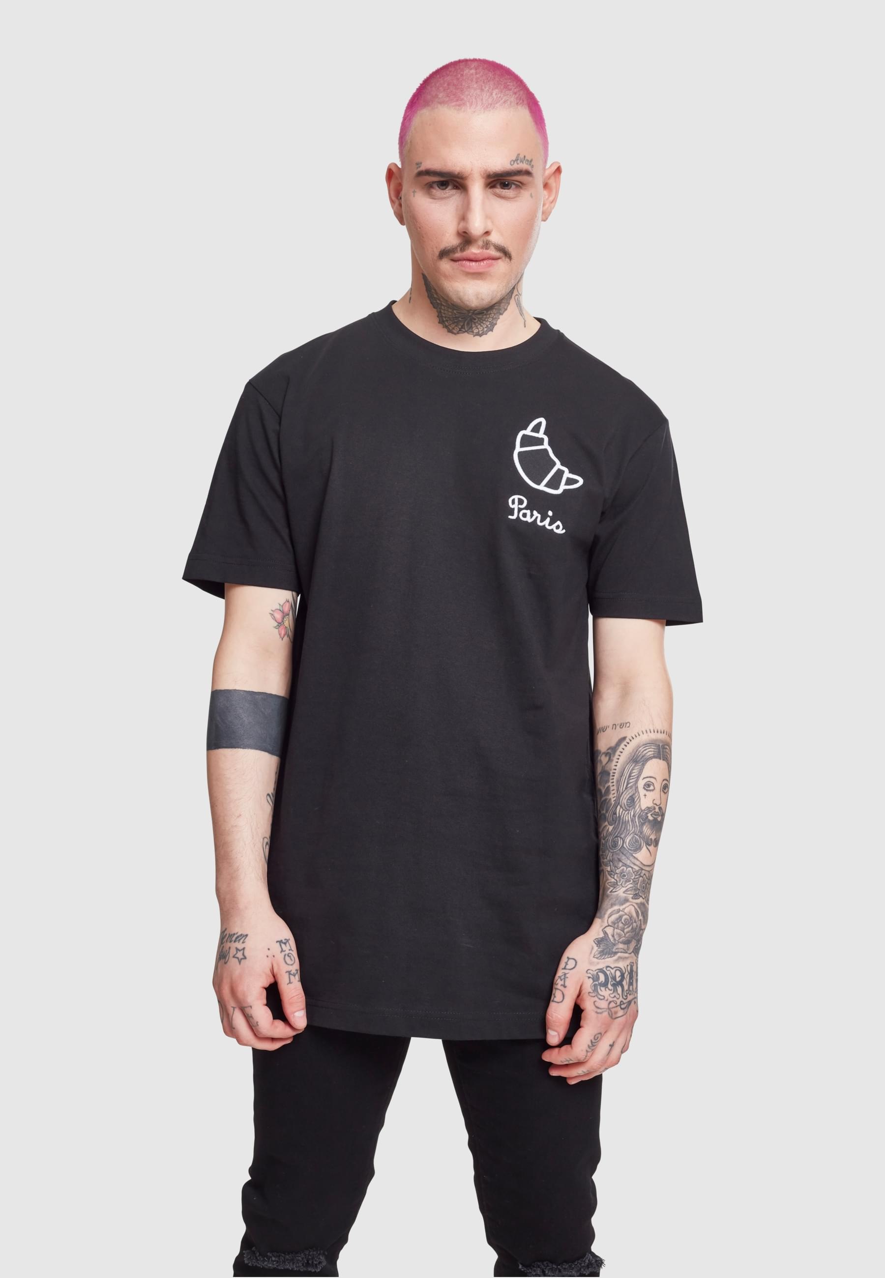 MisterTee T-Shirt »MisterTee Herren Paris Tee«, (1 tlg.)