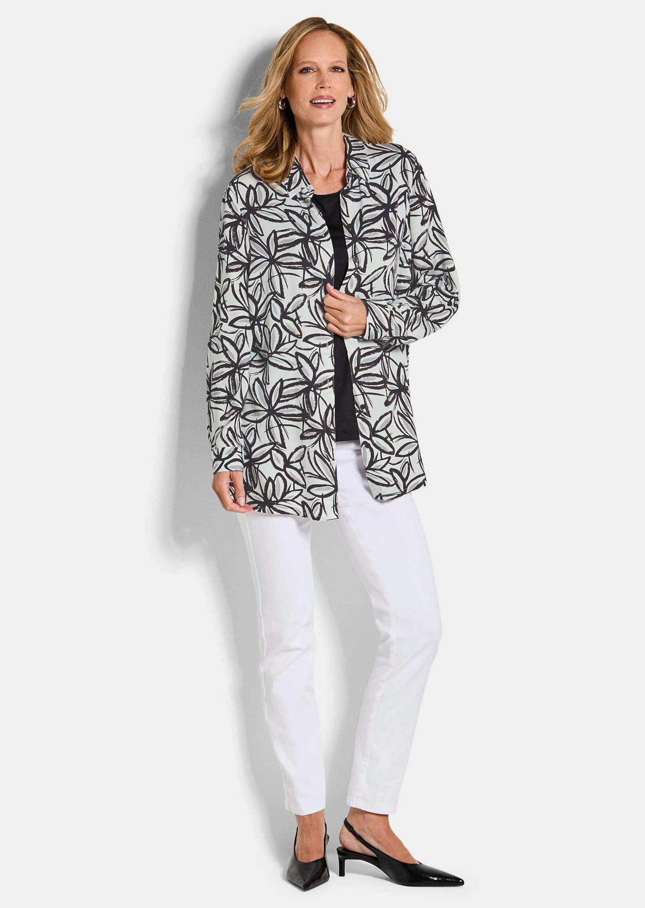 GOLDNER Hemdbluse »Hemdbluse aus reiner Viskose«