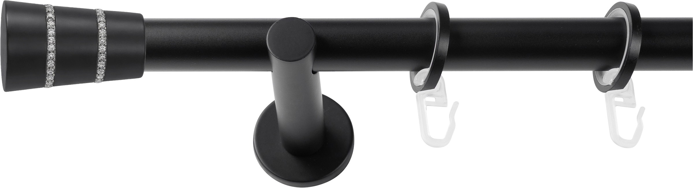 SN DECO GROUP Gardinenstange Ø 19 mm 1 läufig-läufig Fixmaß;kürzbar