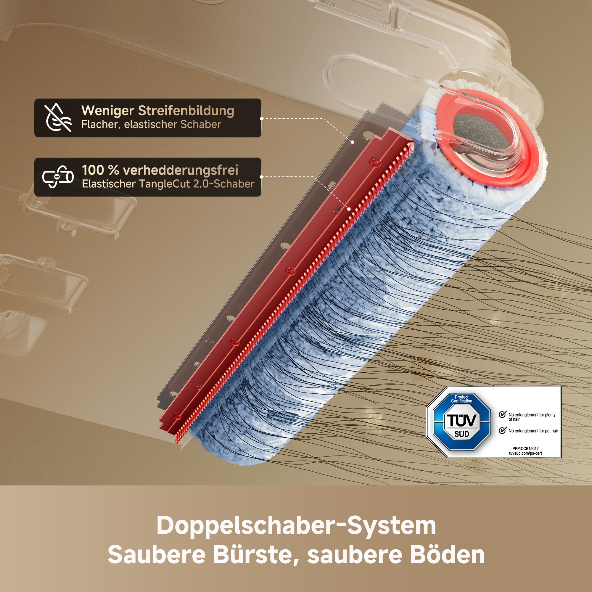Dreame Nass-Trocken-Sauger »T14 Pro« 400 W, Selbstreinigung mit Heißwasser