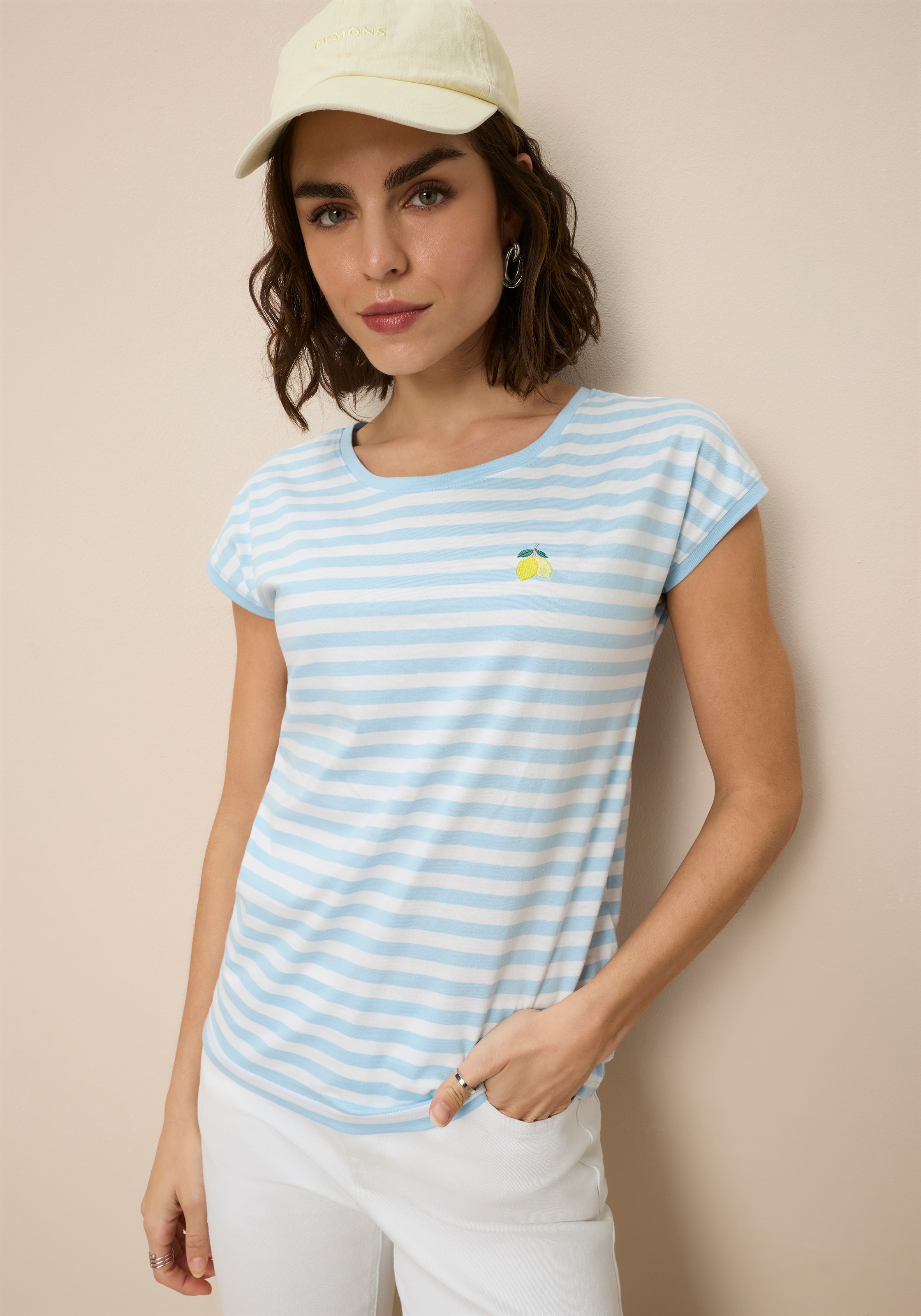 AJC Rundhalsshirt 2er-Pack, figurumspielende Passform, Rundhalsausschnitt m günstig online kaufen