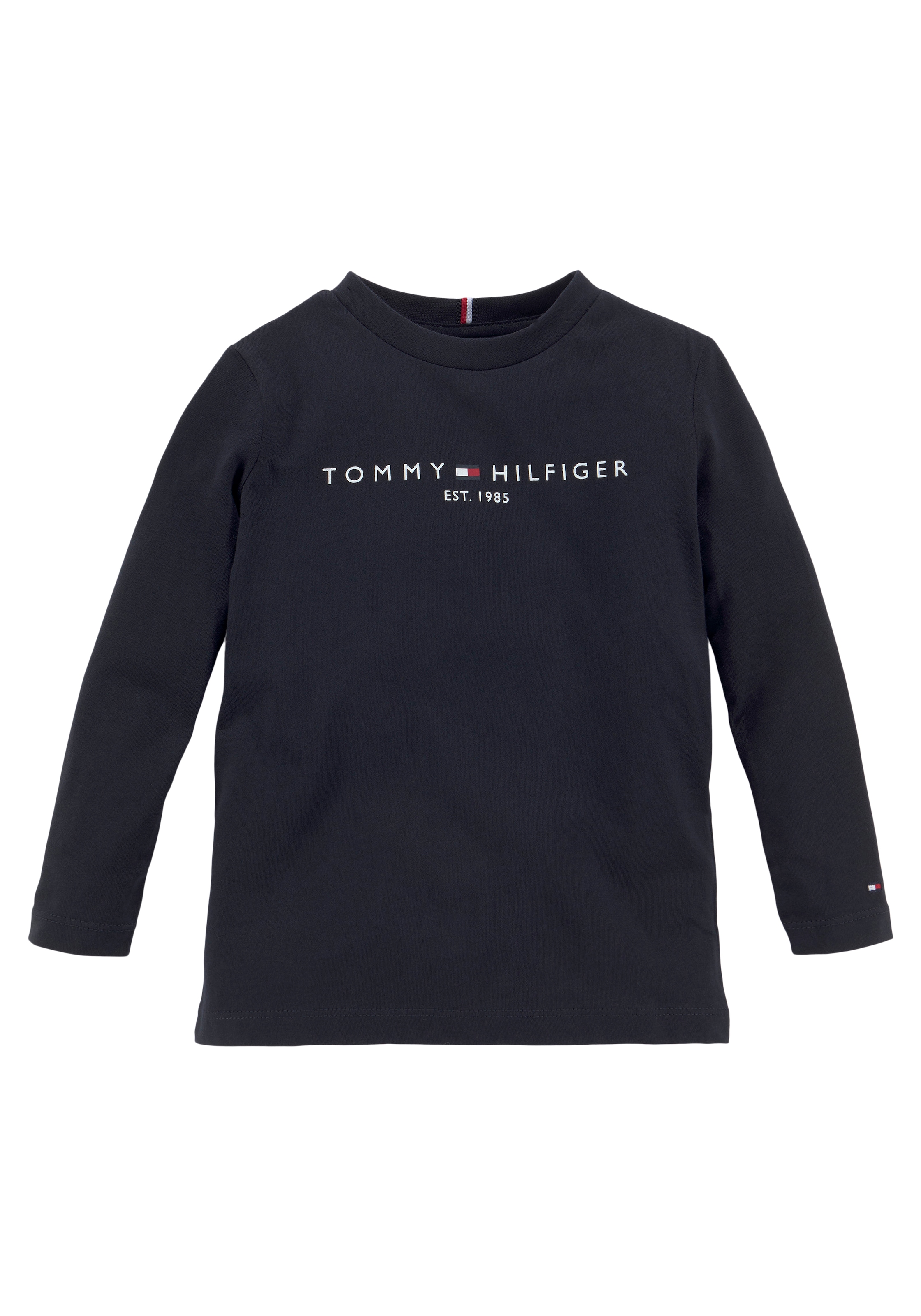 Tommy Hilfiger Langarmshirt »ESSENTIAL TEE L/S«, mit Logoschriftzug