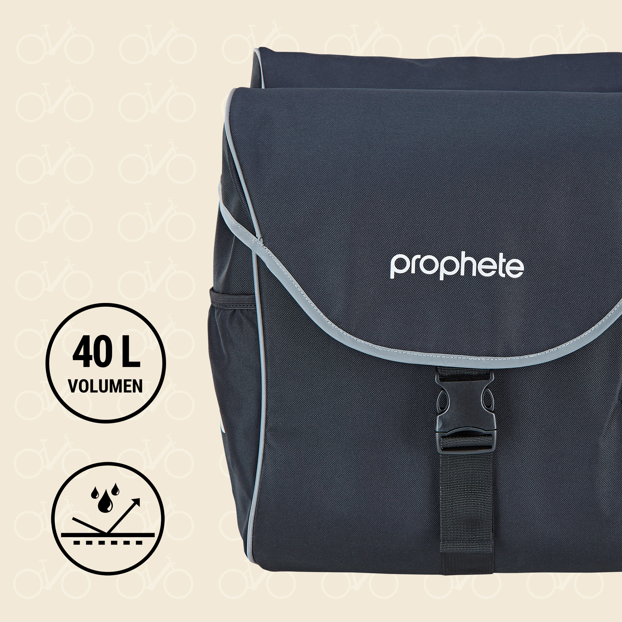 Prophete Fahrradtasche »Doppelpacktasche«