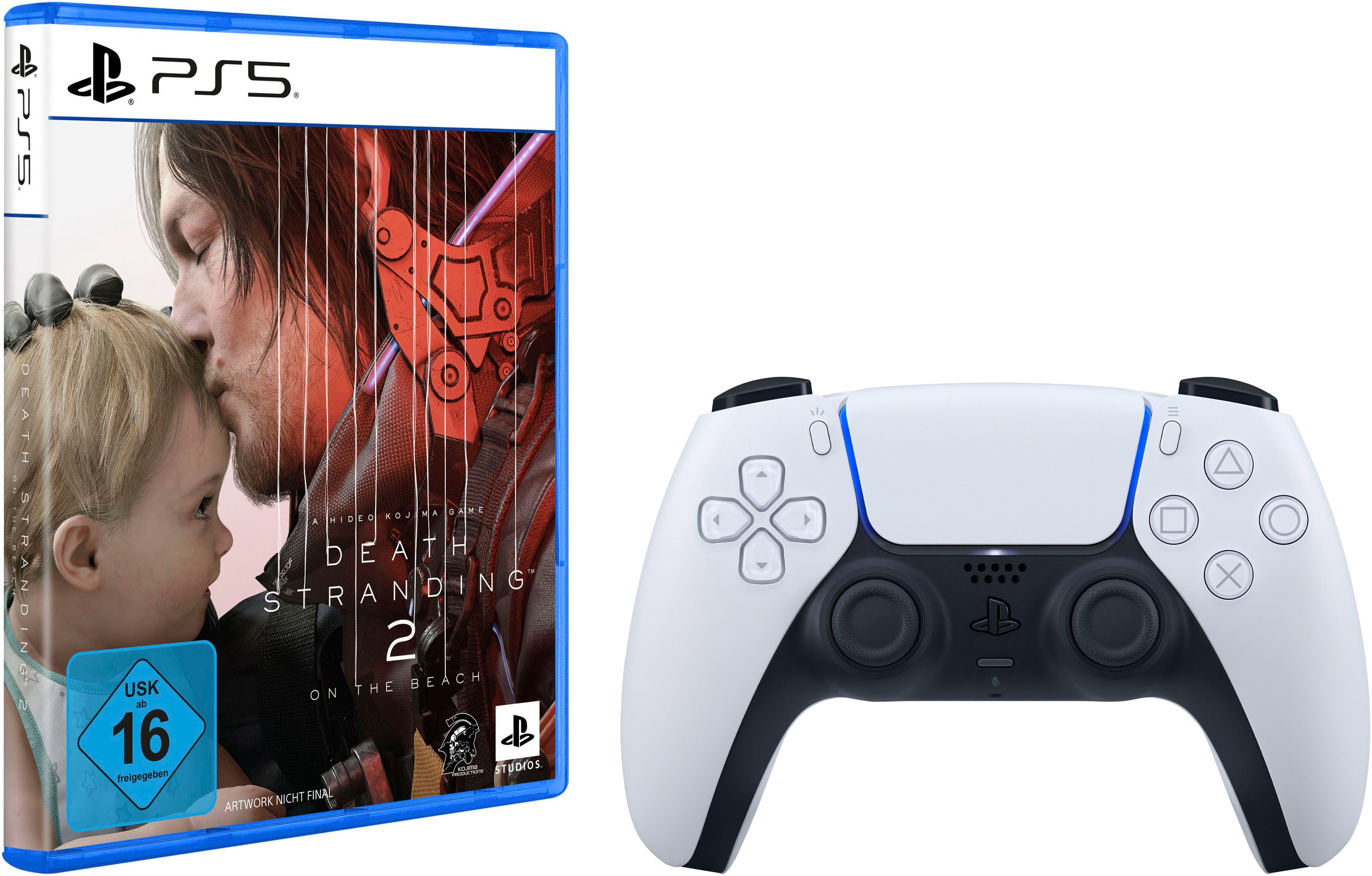 PLAYSTATION 5 PlayStation 5-Controller "Death Stranding 2: On the Beach + DualSense", B:16cm H:6,6cm T:10,6cm, schwarz, Spielecontroller