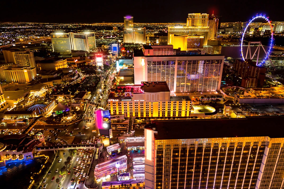 Papermoon "Las Vegas bei Nacht"