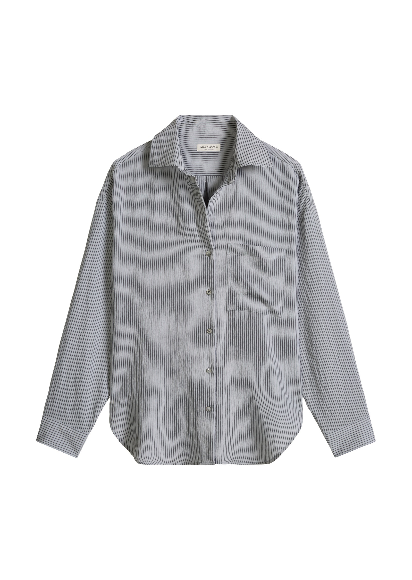 Marc O'Polo Langarmbluse »aus Crinkle-Viskose-Mix«