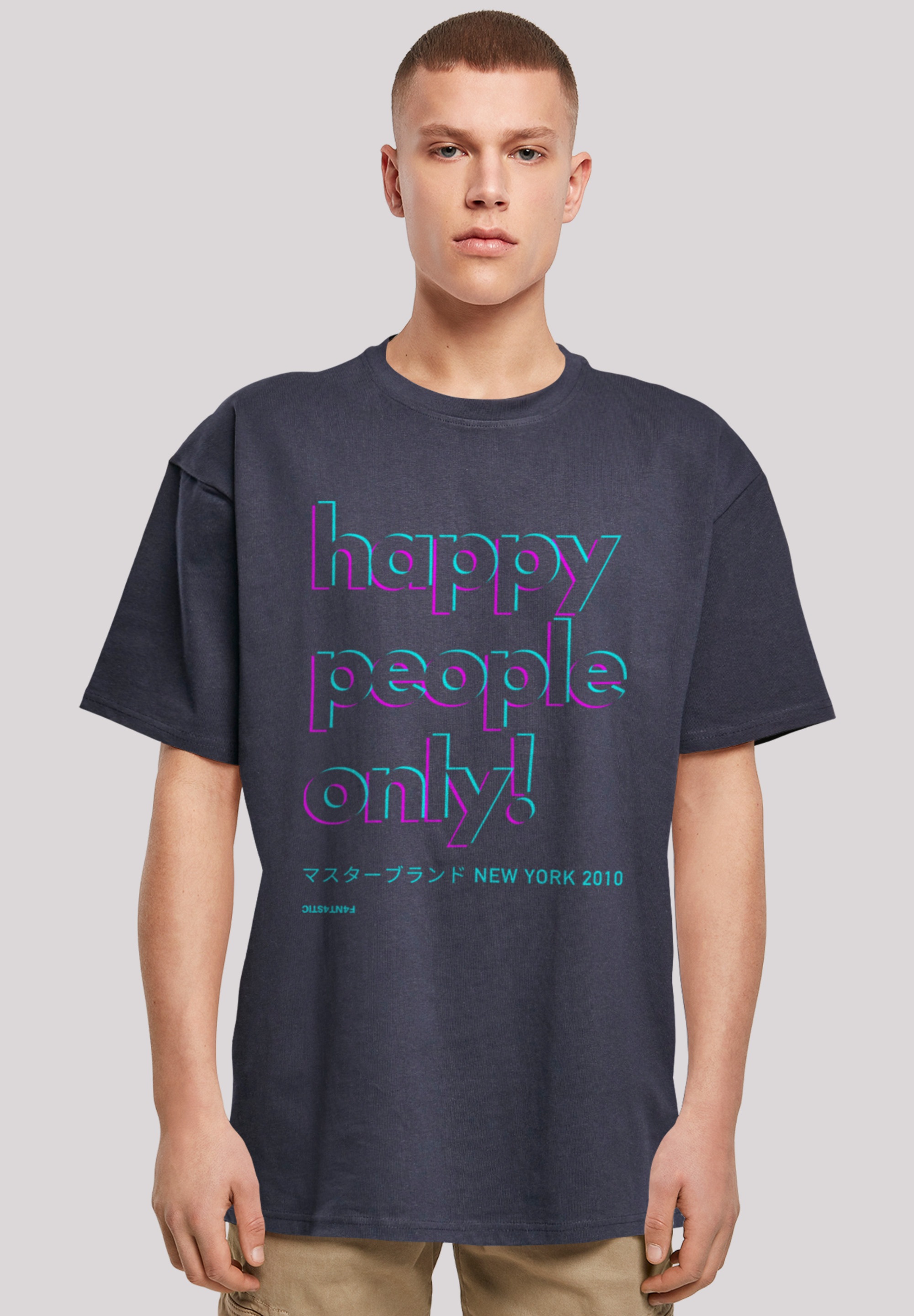 F4NT4STIC T-Shirt "Happy people only New York", Print