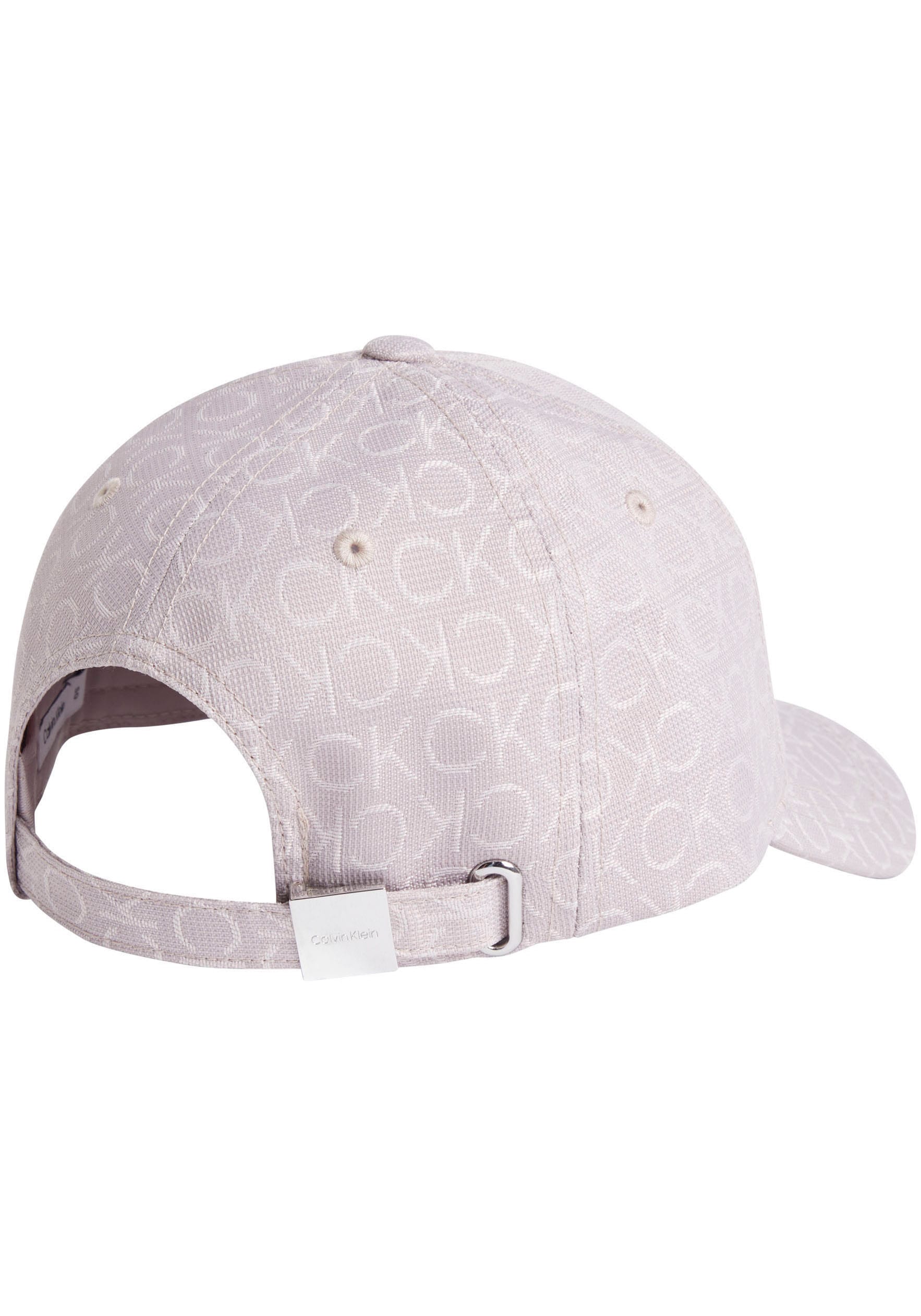 Calvin Klein Baseball Cap »MONOGRAM JACQUARD CAP«, Allovermuster, Klemmverschluss