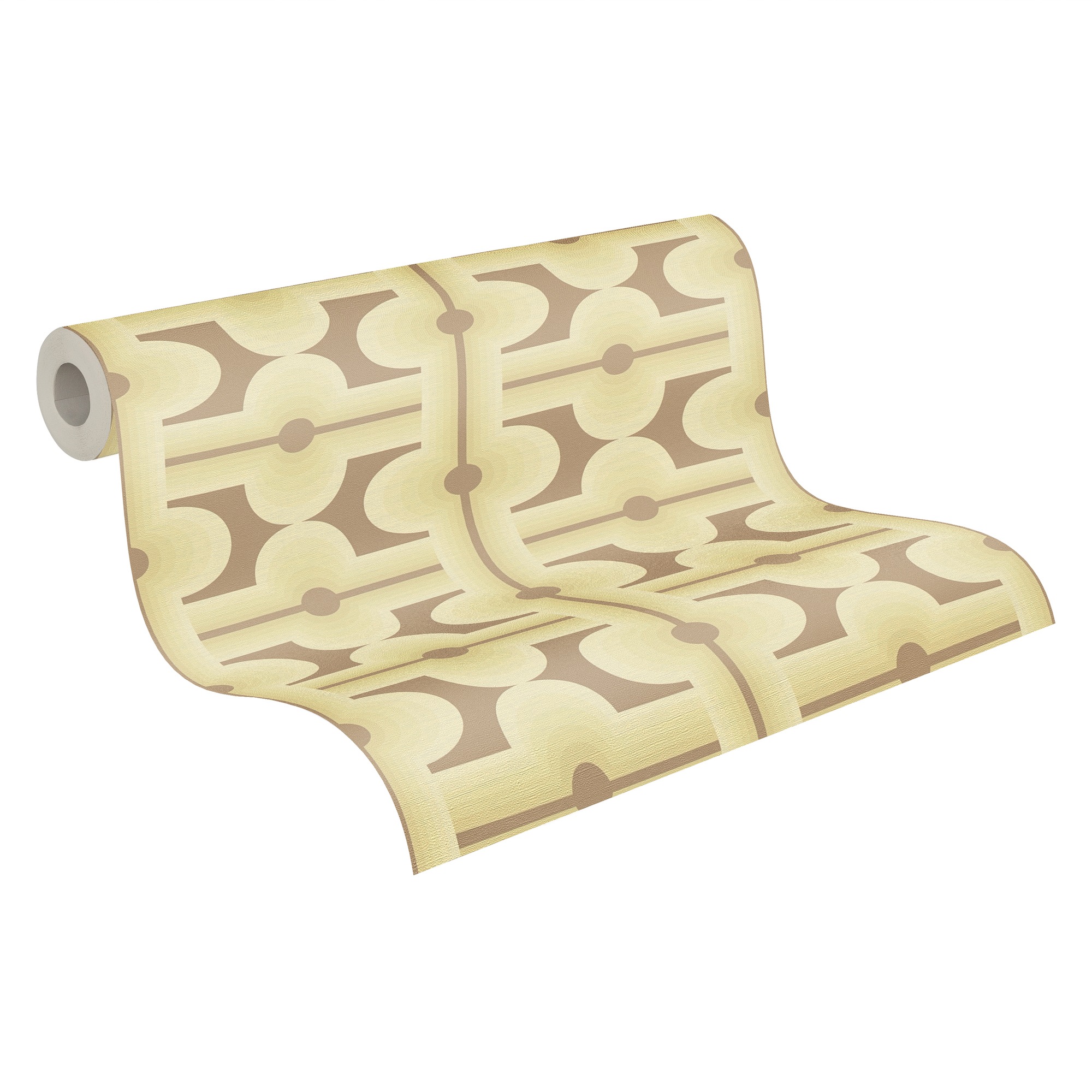 A.S. Création Vliestapete »Retro Chic 3D-Tapete Mustertapete Vintage 3D«, matt, Vliestapete Kacheln für Schlafzimmer Küche Wohnzimmer 3D Design modern