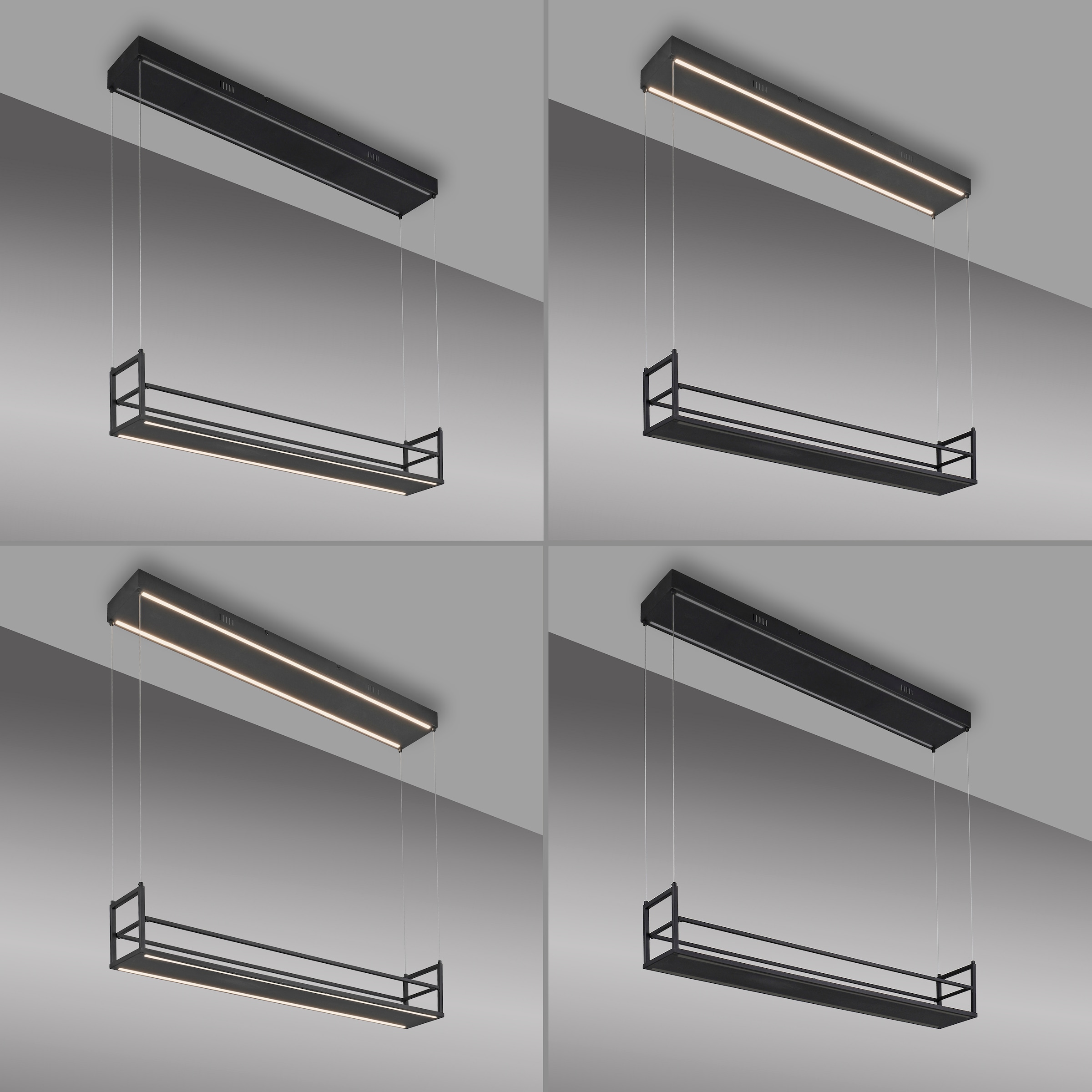JUST LIGHT LED Deckenleuchte »SONTURA« LED-Board 1 Stk. Warmweiß Getrennt schaltbar, Memoryfunktion
