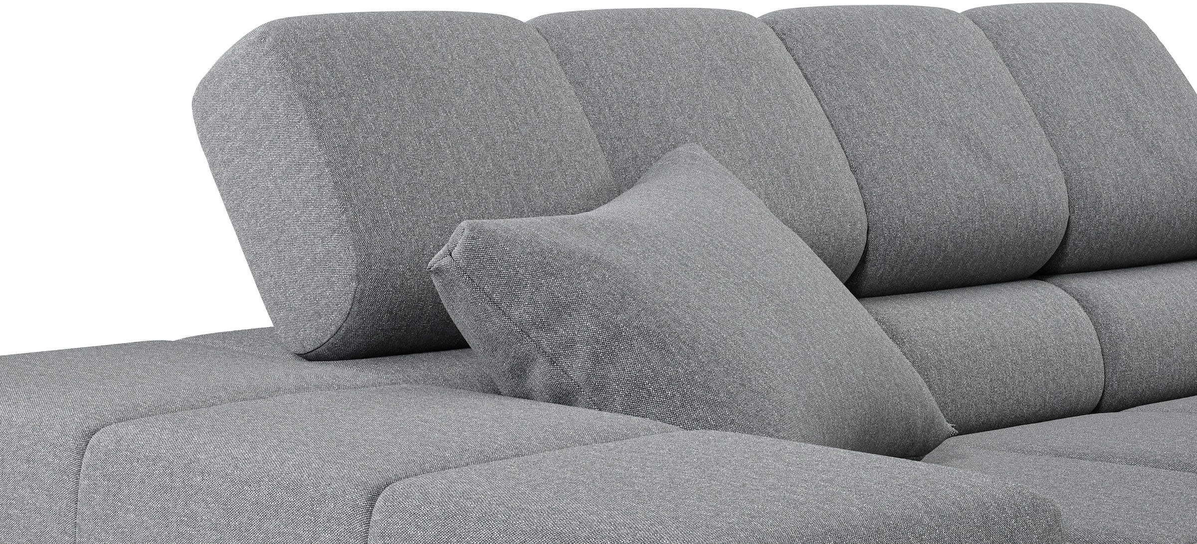 INOSIGN Ecksofa »Ancona incl. Kopfteilverstellung, Breite 319cm, L-Form«, wahlweise motorische Sitztiefenverstellung, auch in Cord + Easy Care
