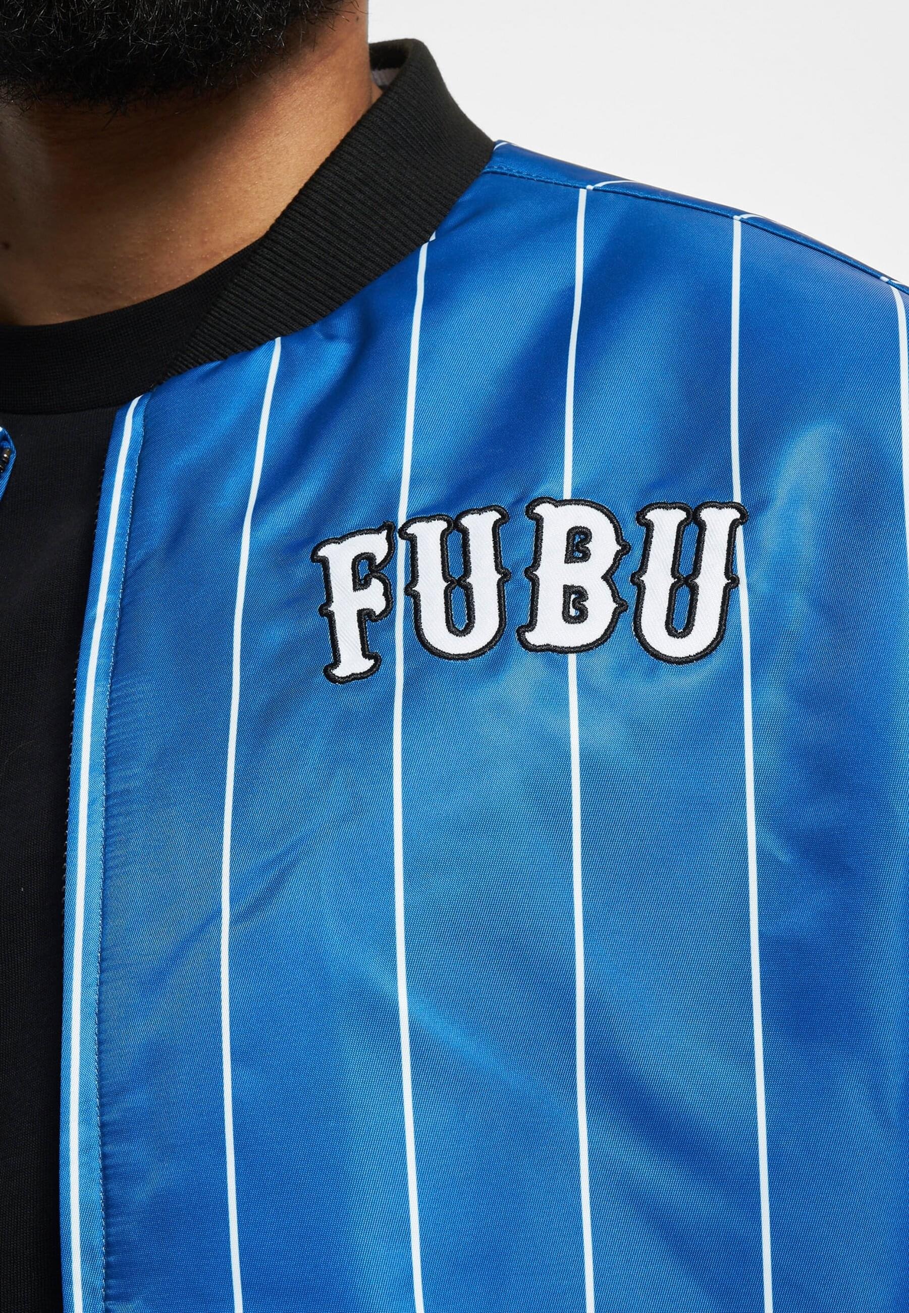 Fubu Allwetterjacke »Fubu Herren FM232-006-1 FUBU Varsity Reversible Satin Jacket«, (1 St.), ohne Kapuze