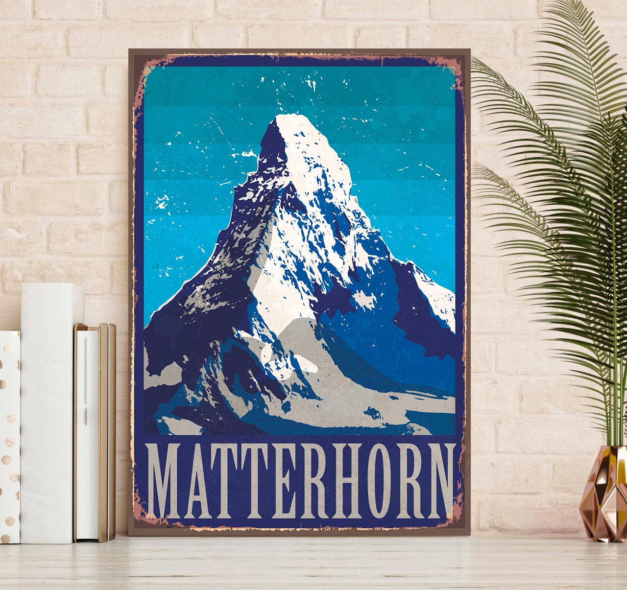 queence Metallbild "Matterhorn", Berge & Alpenbilder, (1 St.), Stahlschild, günstig online kaufen