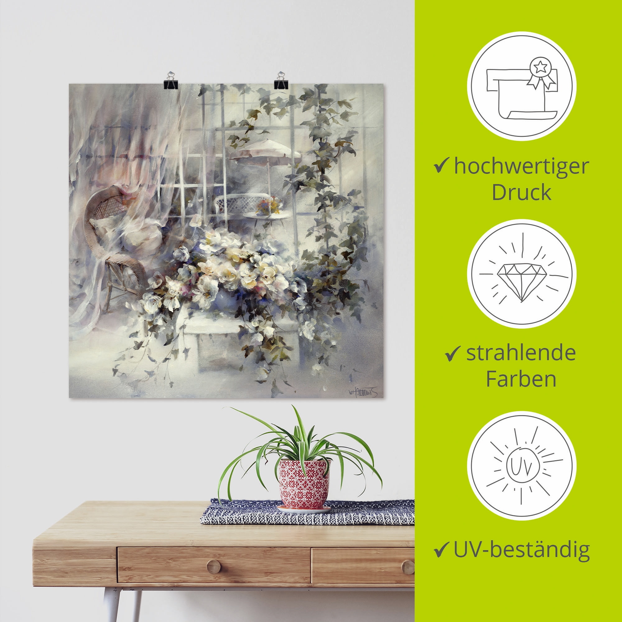 Artland Wandbild »Bezaubernde Moment«, Blumen, (1 St.), als Leinwandbild, Poster, Wandaufkleber in verschied. Größen