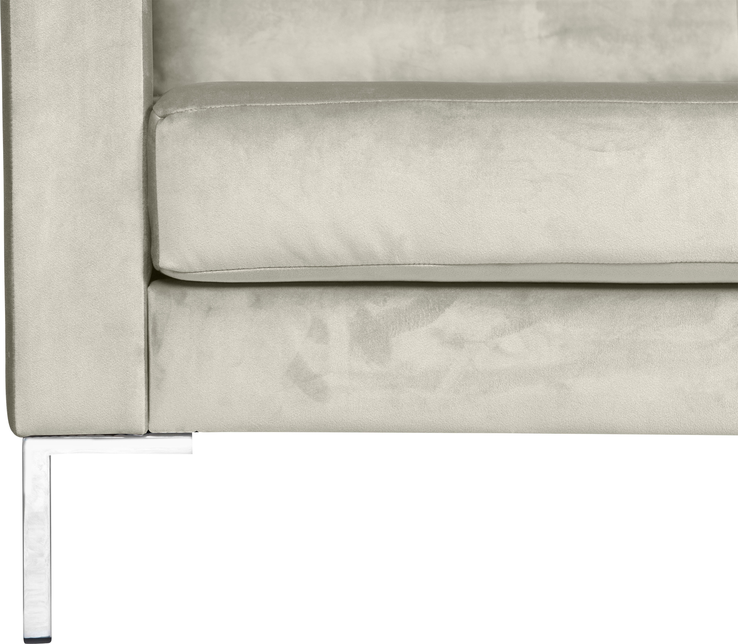 Alte Gerberei Ecksofa »Velina, L-Form«, mit Metall-Winkelfüßen, Breite 251 cm
