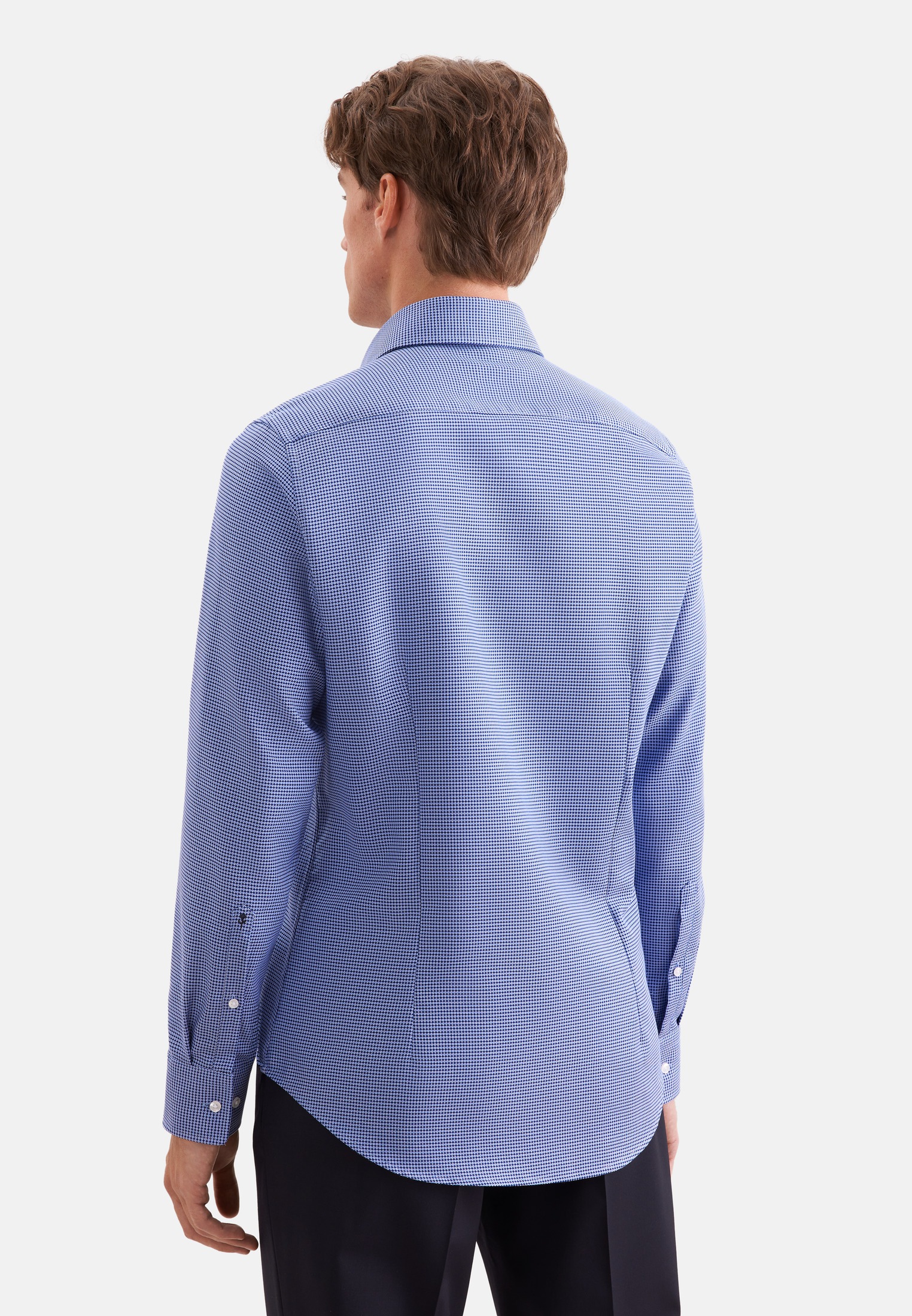 seidensticker Businesshemd »Schwarze Rose« Slim 1/1 Kentkragen Struktur