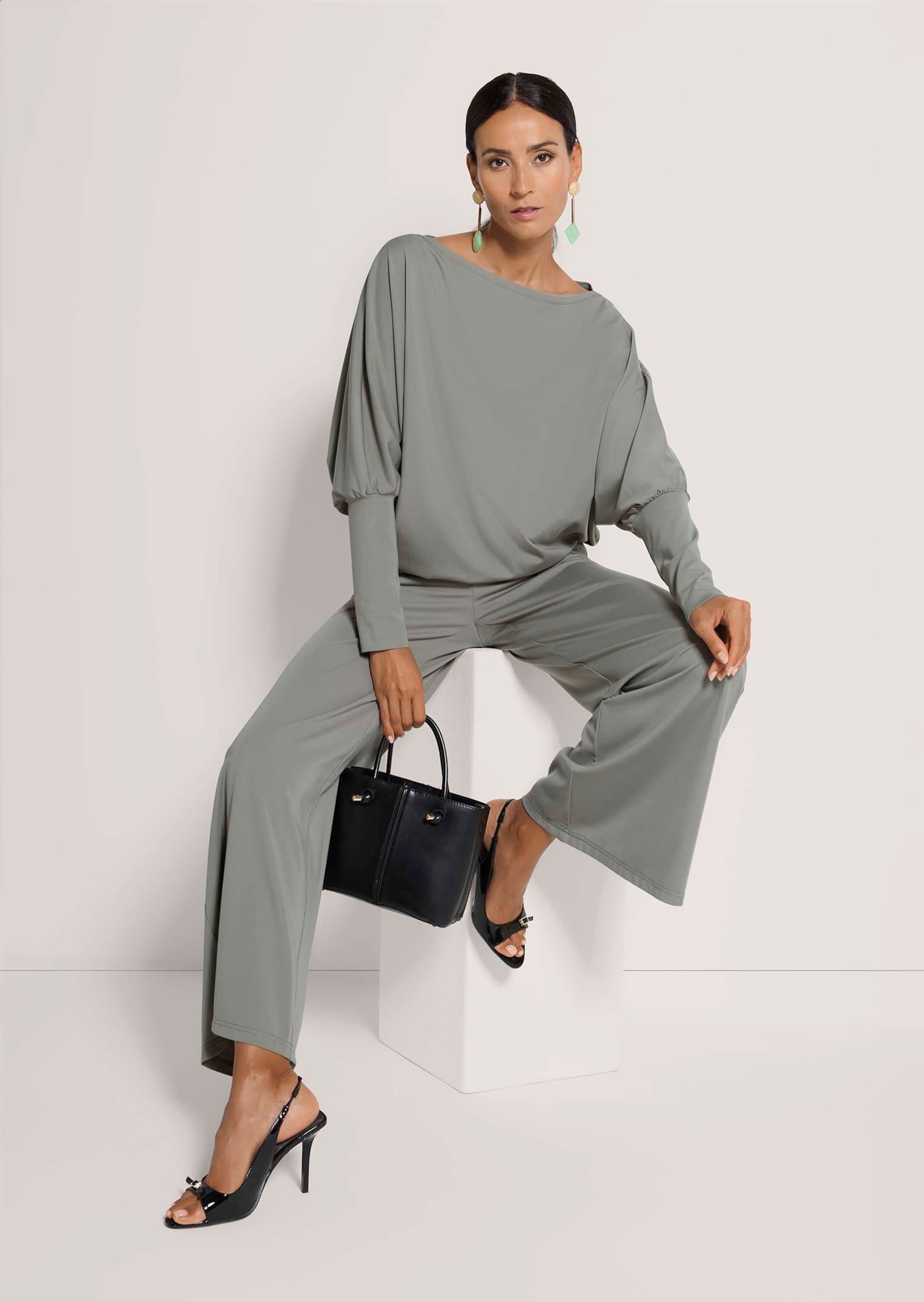 MADELEINE Langarmshirt »Langarmshirt Lockeres Longsleeve mit Fledermausärmeln«