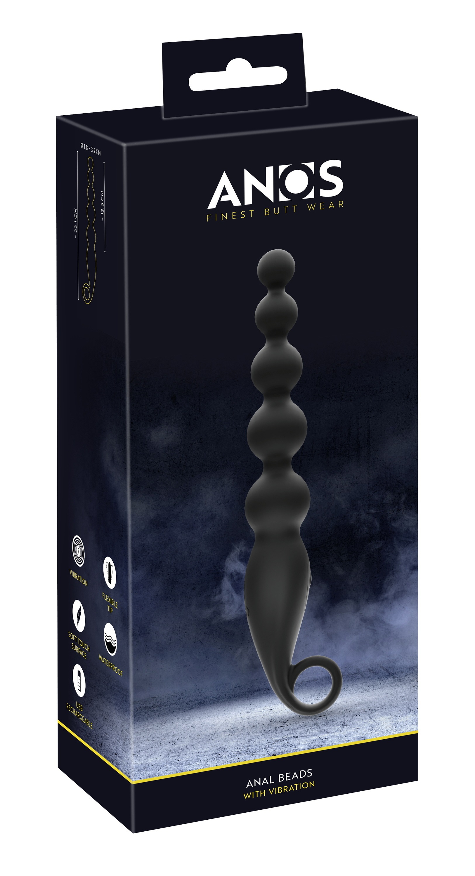 ANOS Anal-Stimulator »vibrierende Analkette Anal Beads with Vibration« ()