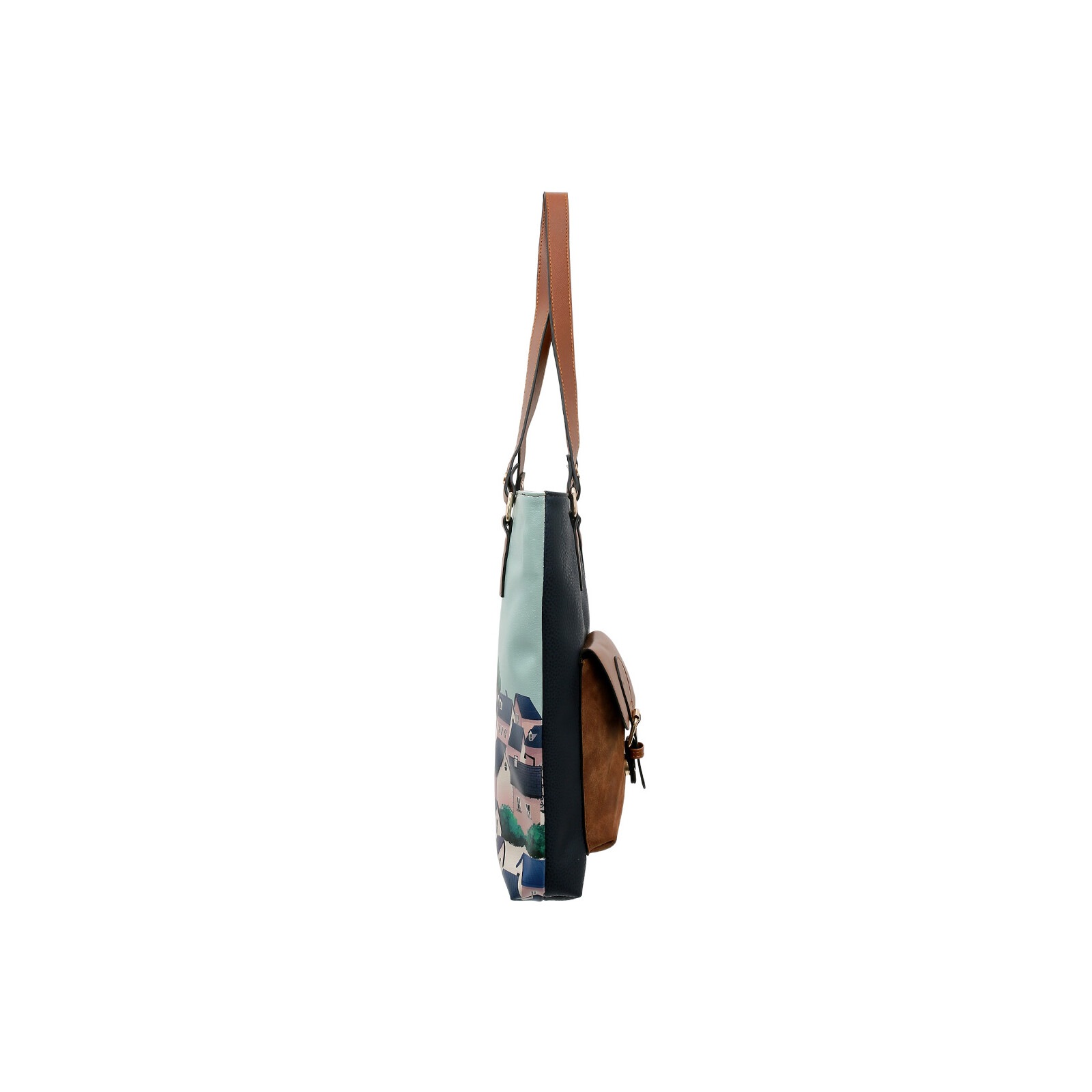 DOGO Umhängetasche "Multi Pocket Bag Buildings Damen Handtaschen (Fashion) günstig online kaufen