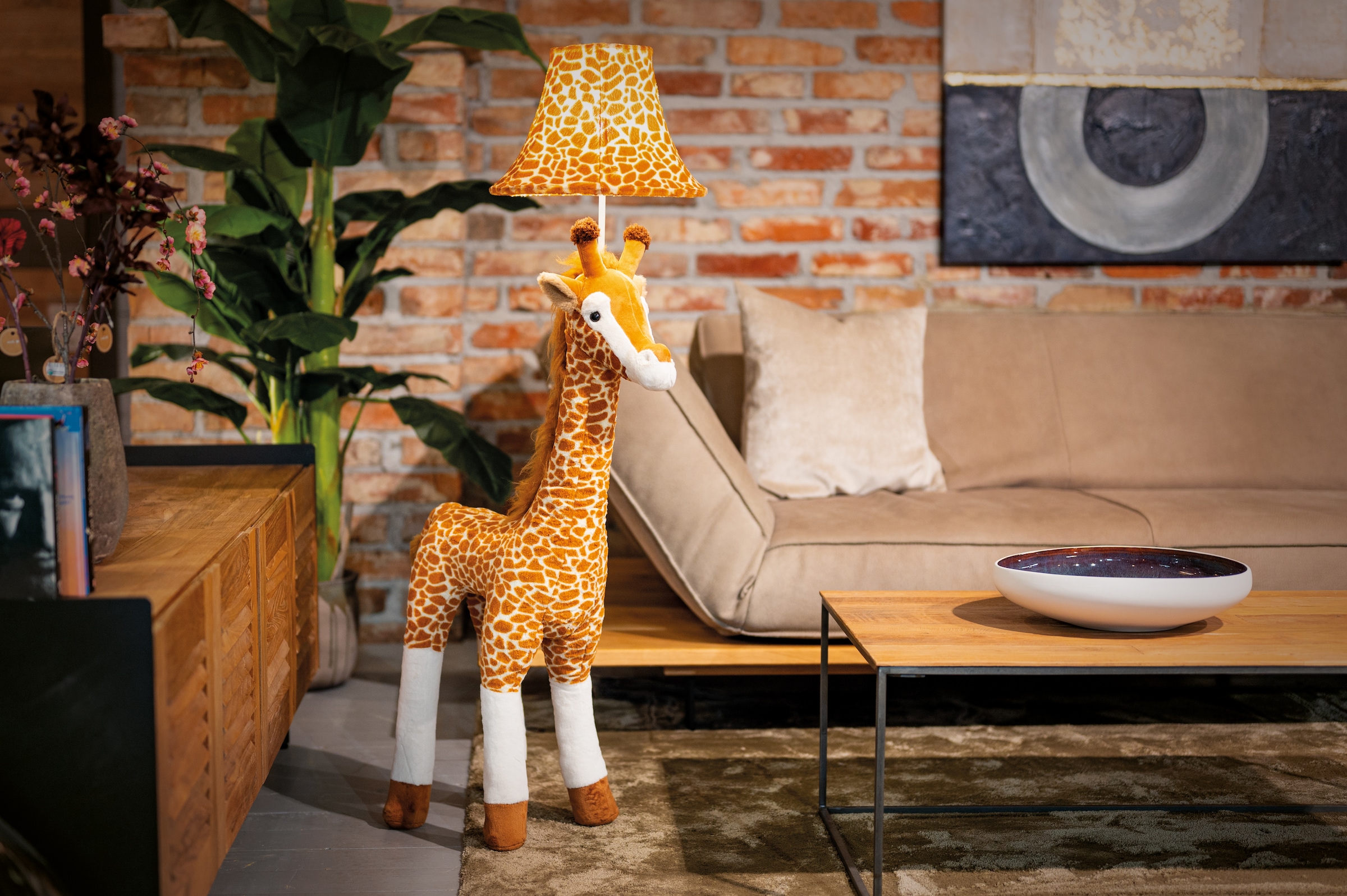 Happy Lamps for smiling eyes LED Stehlampe »Raffi die Giraffe«, 1 flammig, Leuchtmittel GU 5,3 | LED fest integriert, Hochwertig, Einzigartig, Zertifiziert, Nachhaltig