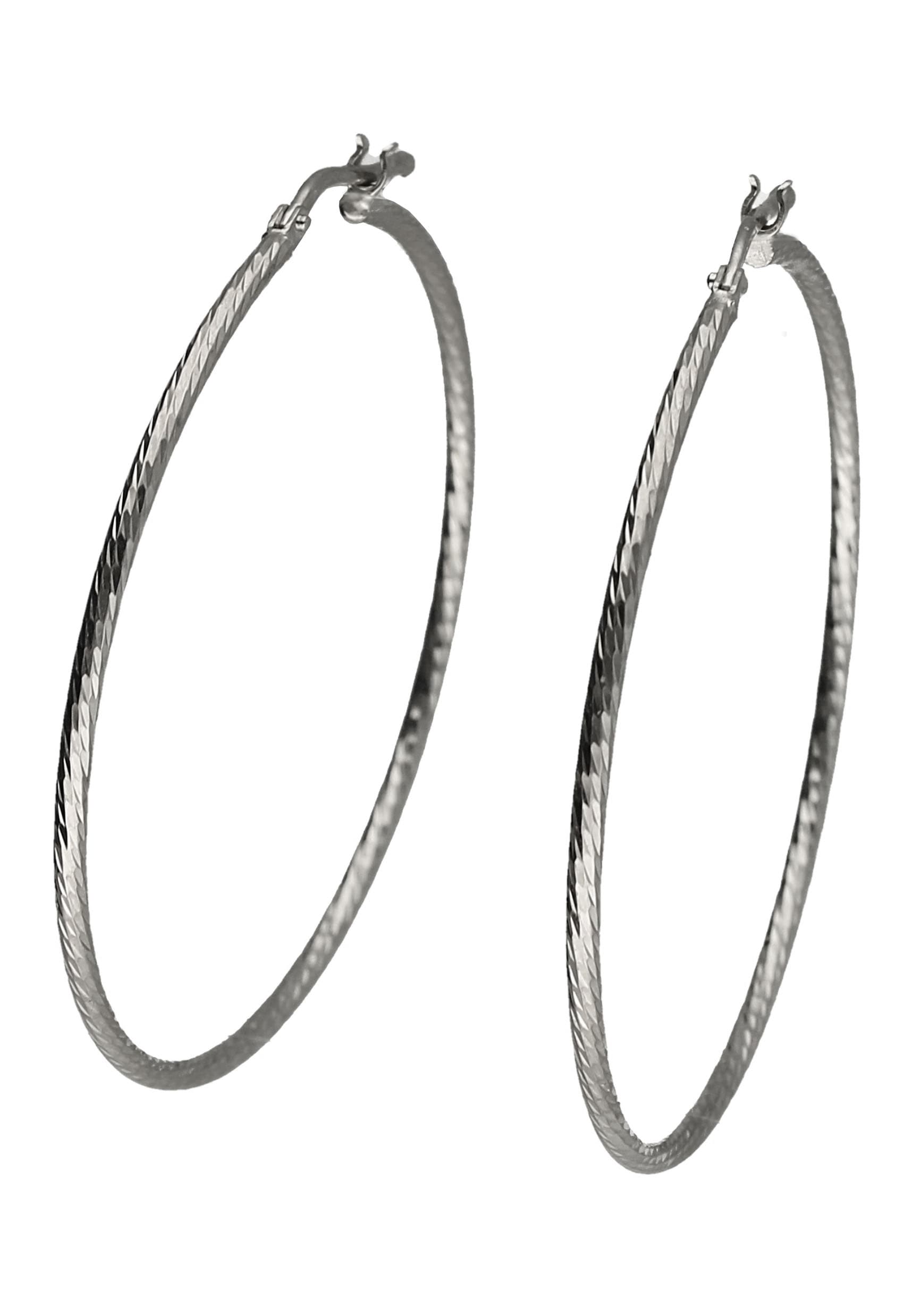 Firetti Paar Creolen »Schmuck Geschenk Silber 925 Ohrschmuck diamantiert«