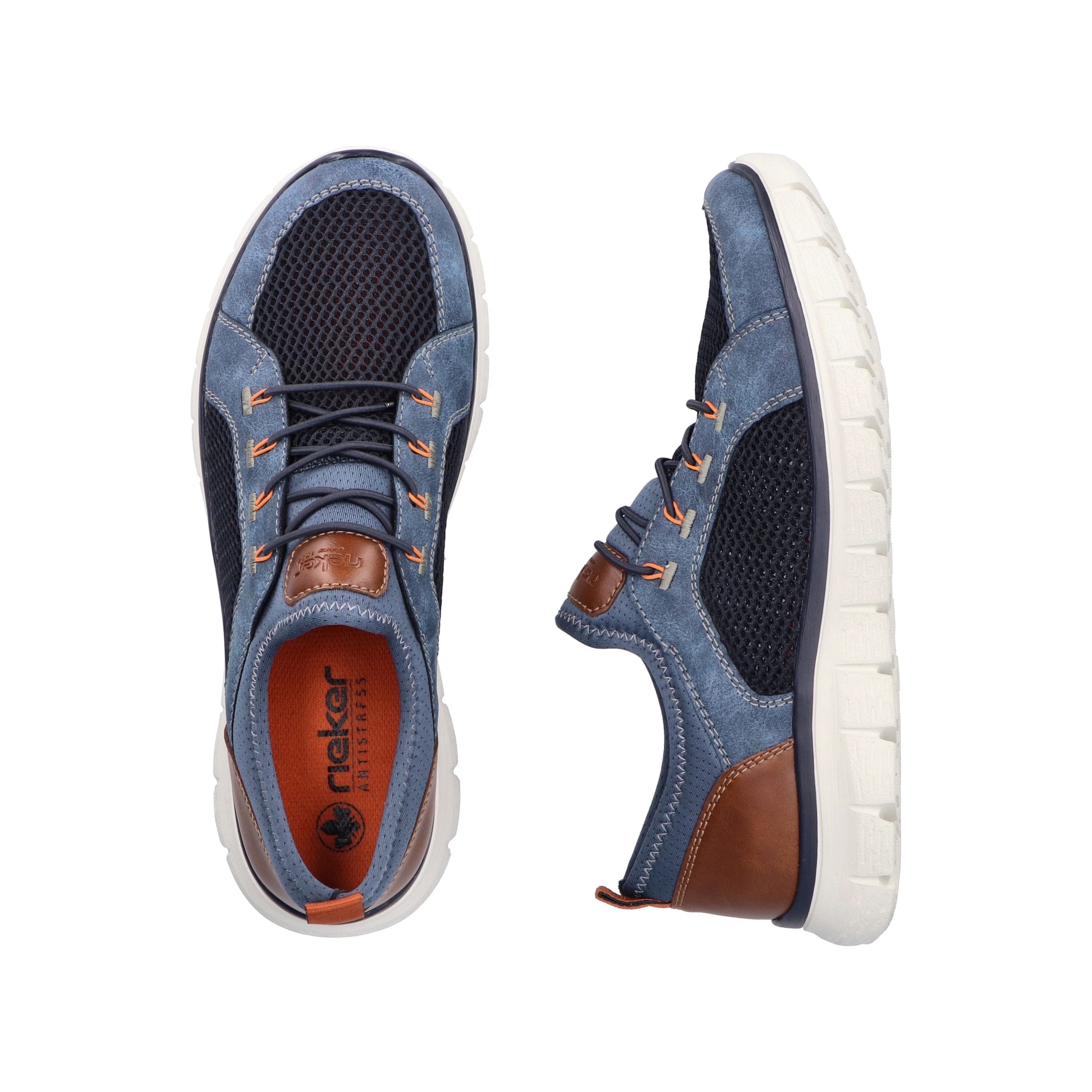 Rieker Slip-On Sneaker, Schlupfschuh, Slipper, Freizeitschuh, Gummizug und helle Laufsohle