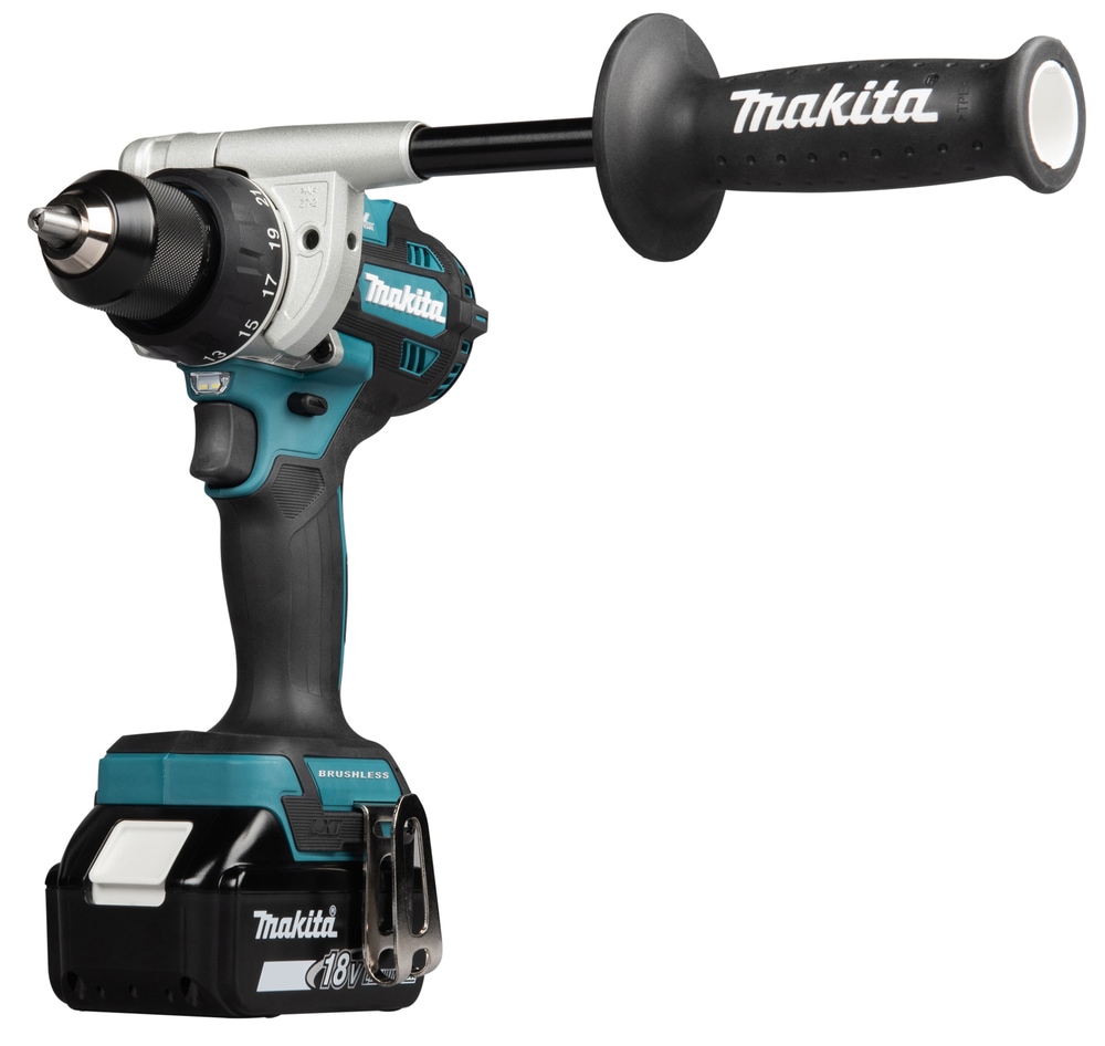 Makita Akku-Bohrschrauber »»DDF492RG3J« 18V, max. 141 Nm, Inkl. 3x 6Ah Akku und Ladegerät« extrastark, bürstenlos, für intensive Bohrungen und Verschraubungen