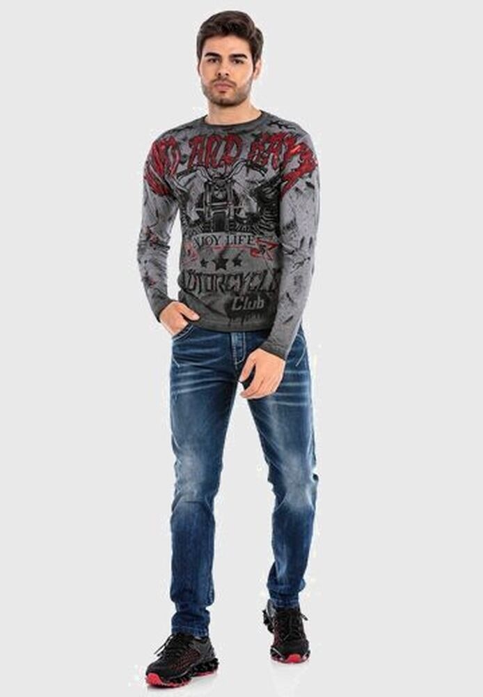 Cipo & Baxx T-Shirt »Sweatshirts«, mit coolem Print