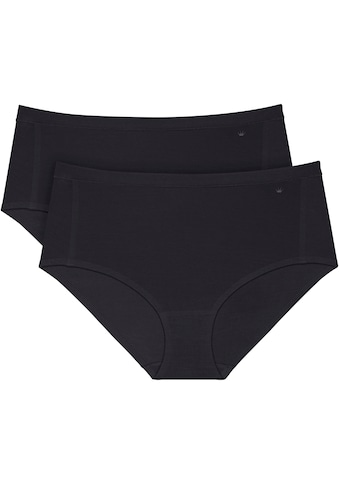 Maxislip »Smart Natural Maxi EX 2P«, (2 St.), Panty schlicht und weich, Slip