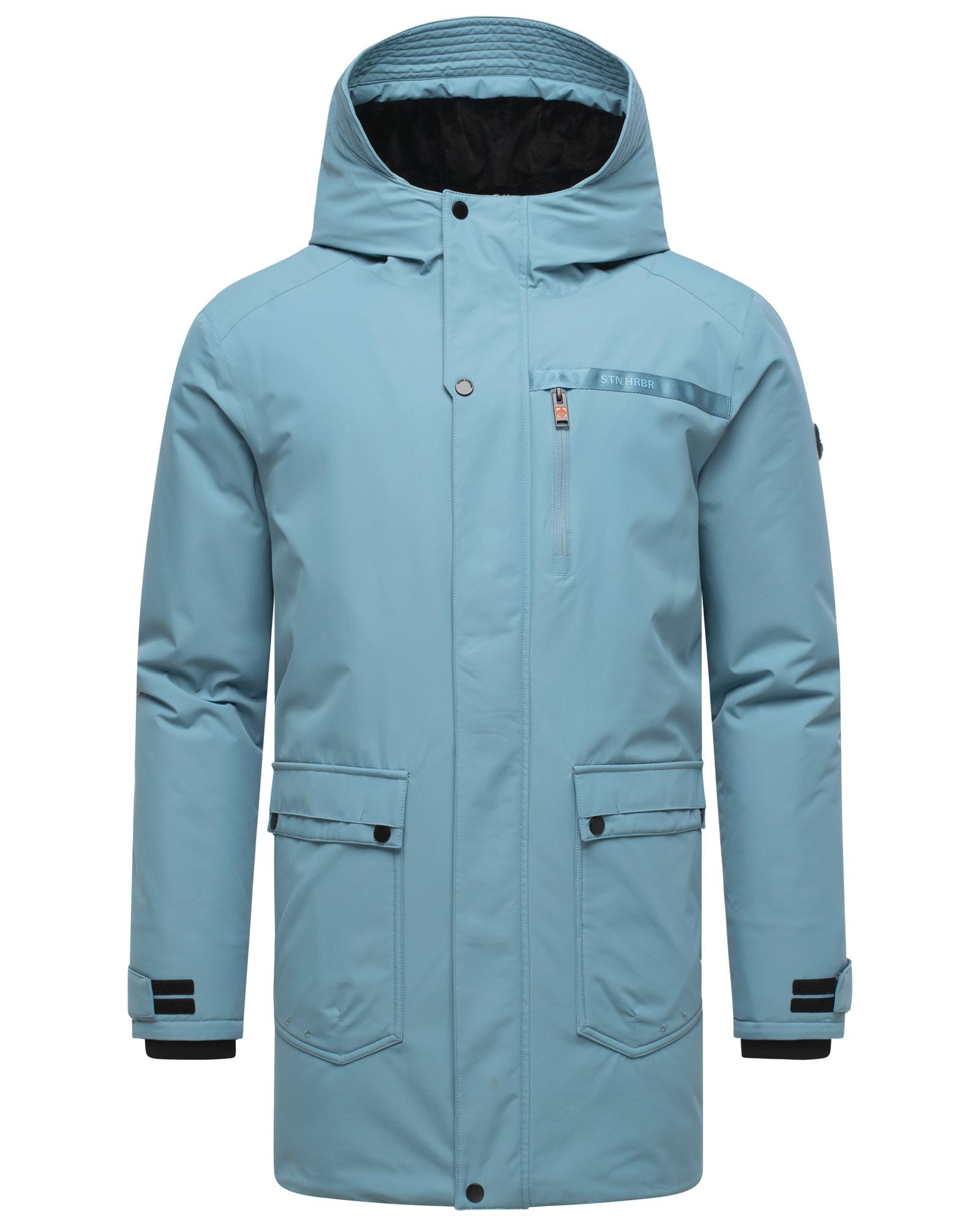 Stone Harbour Wintermantel "Netaan XX" Herren Kurzmantel mit kuscheliger Kapuze