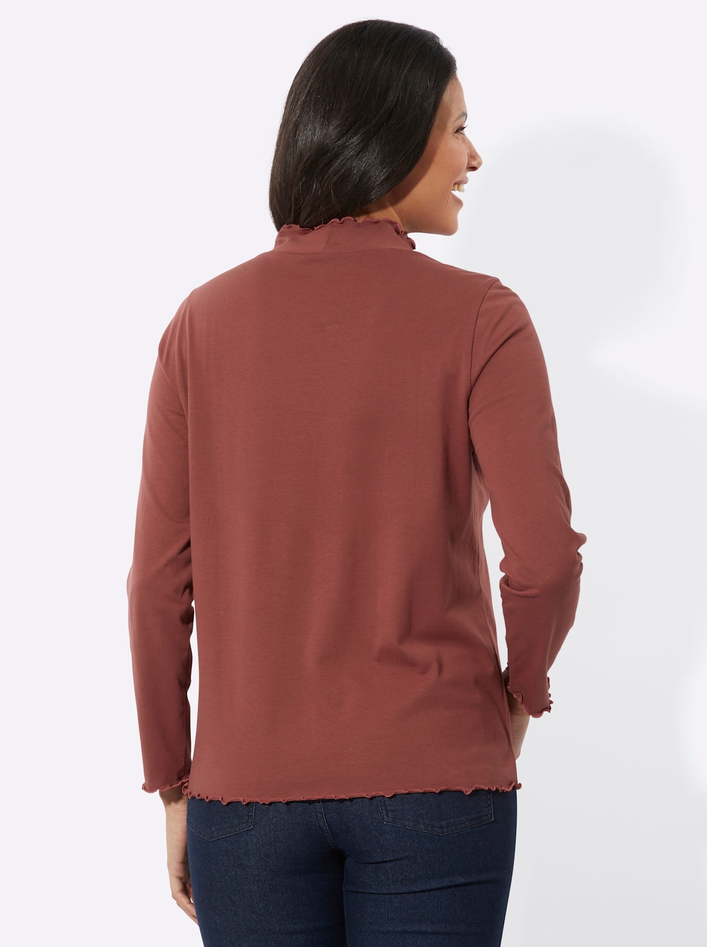 Classic Basics Langarmshirt "Stehkragen-Shirt", (1 tlg.) günstig online kaufen