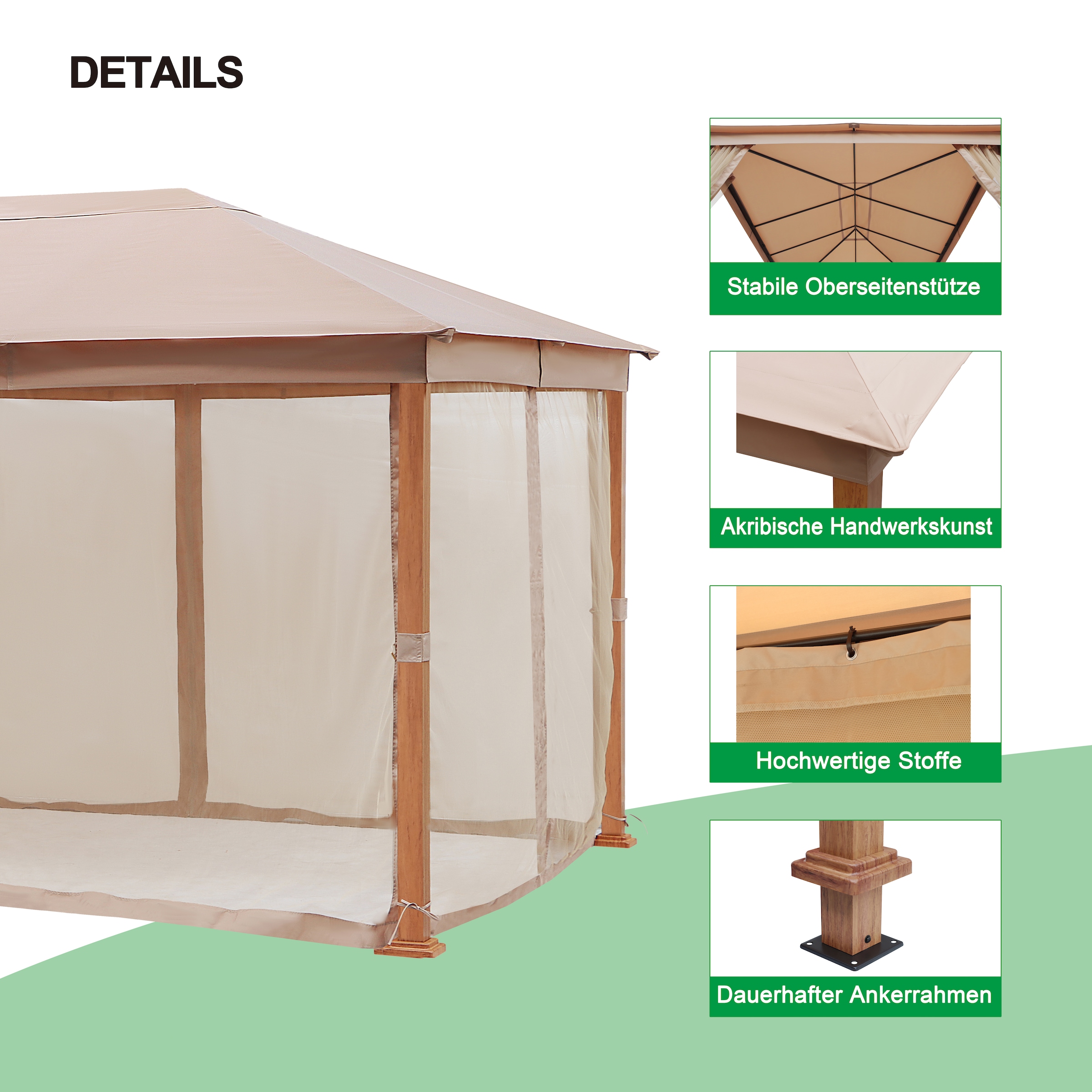 KONIFERA Pavillon »Sevilla« verschiedene Größen