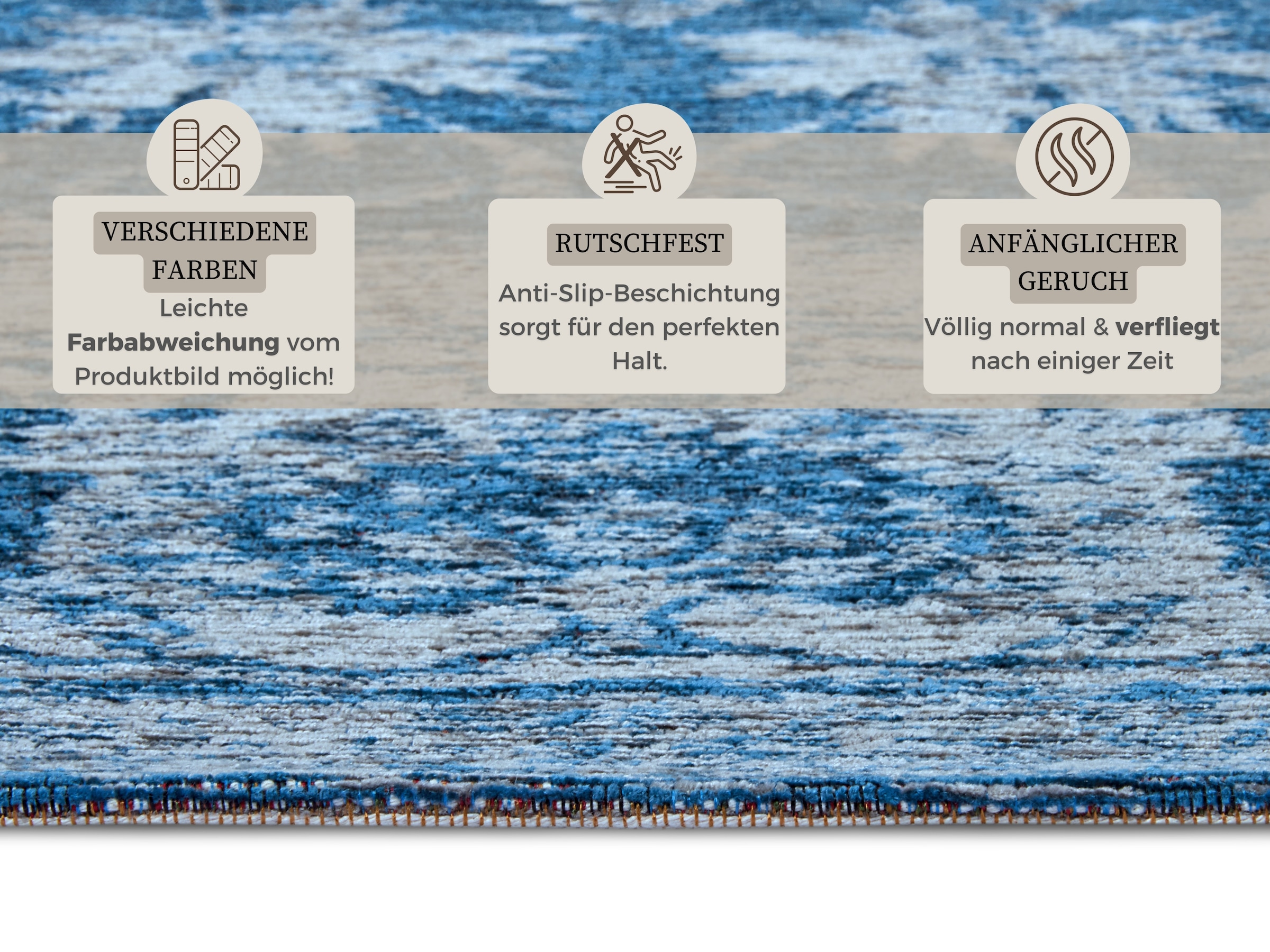 HANSE Home Teppich »Mahat«, rechteckig, 6 mm Höhe, strapazierfähig, pflegeleicht, robust, Anti-Slip
